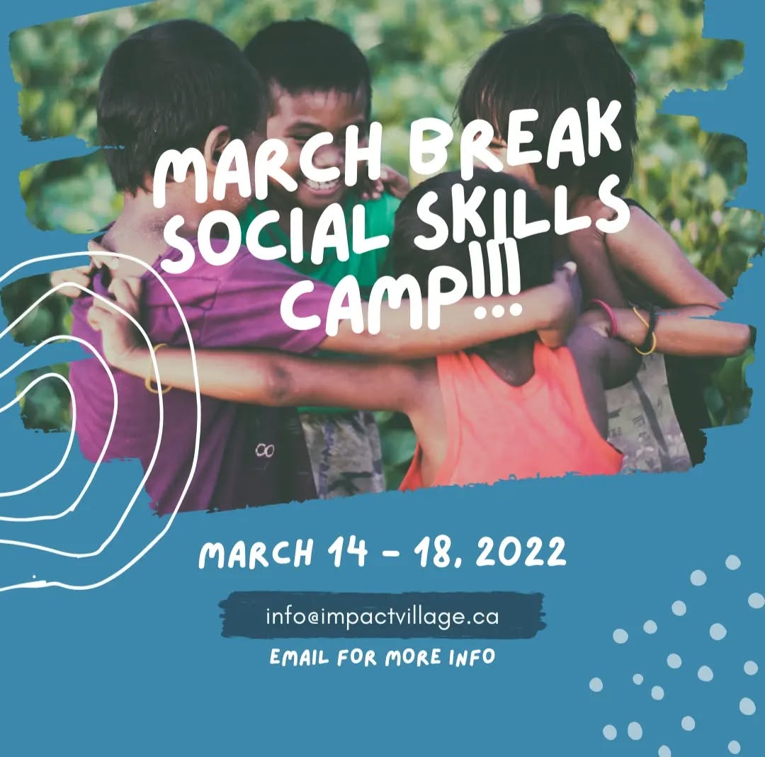 March Break is next week!
We are so excited for our Social Skills camp. Our clients are in for such a treat. The team has a lot of fun activities planned for next week -- a great way to hang out with friends, while still getting some group learning in.
Share your March Break plans in the comments below.