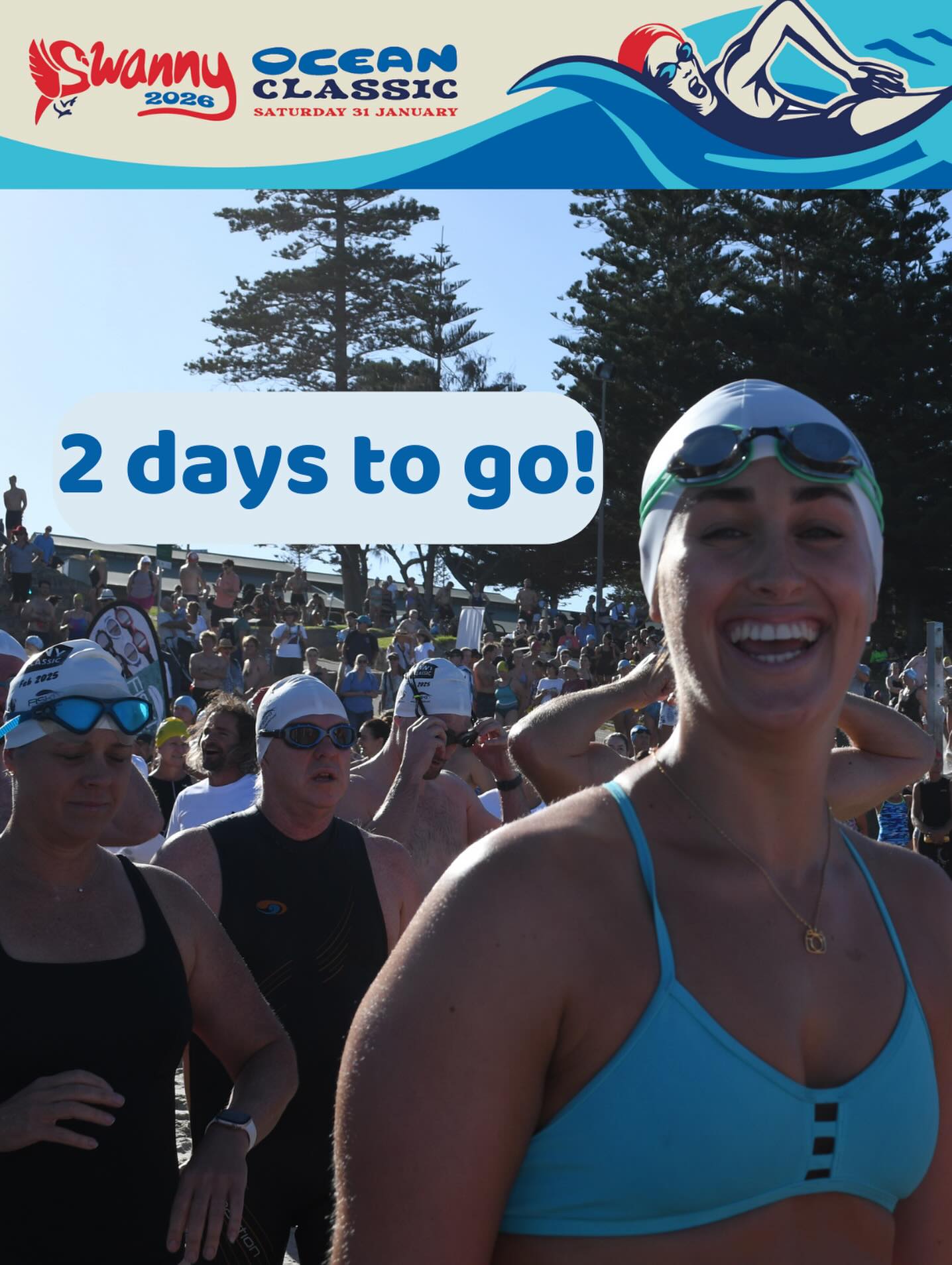 🏊♂️🏃♀️🏄♂️ So close now. It’s not too late to secure your spot at the start line: swannyoceanclassic.com - Sat Jan 31
The Swanny Ocean Classic has been a staple since 1986! 2km from Cott Beach to Swanbourne. Join ~1,000 participants for the thrill of the open water swim (do it with others at your speed, with different entry wave options), or if you’re not a swimmer you can do the beach run, SUP, or racing mal paddle. It’s an amazing atmosphere and watermelon, plus breakkie BBQ and coffee available at the finish line!
Jump online and register - proceeds go to Swanbourne SLSC volunteer surf lifesavers.