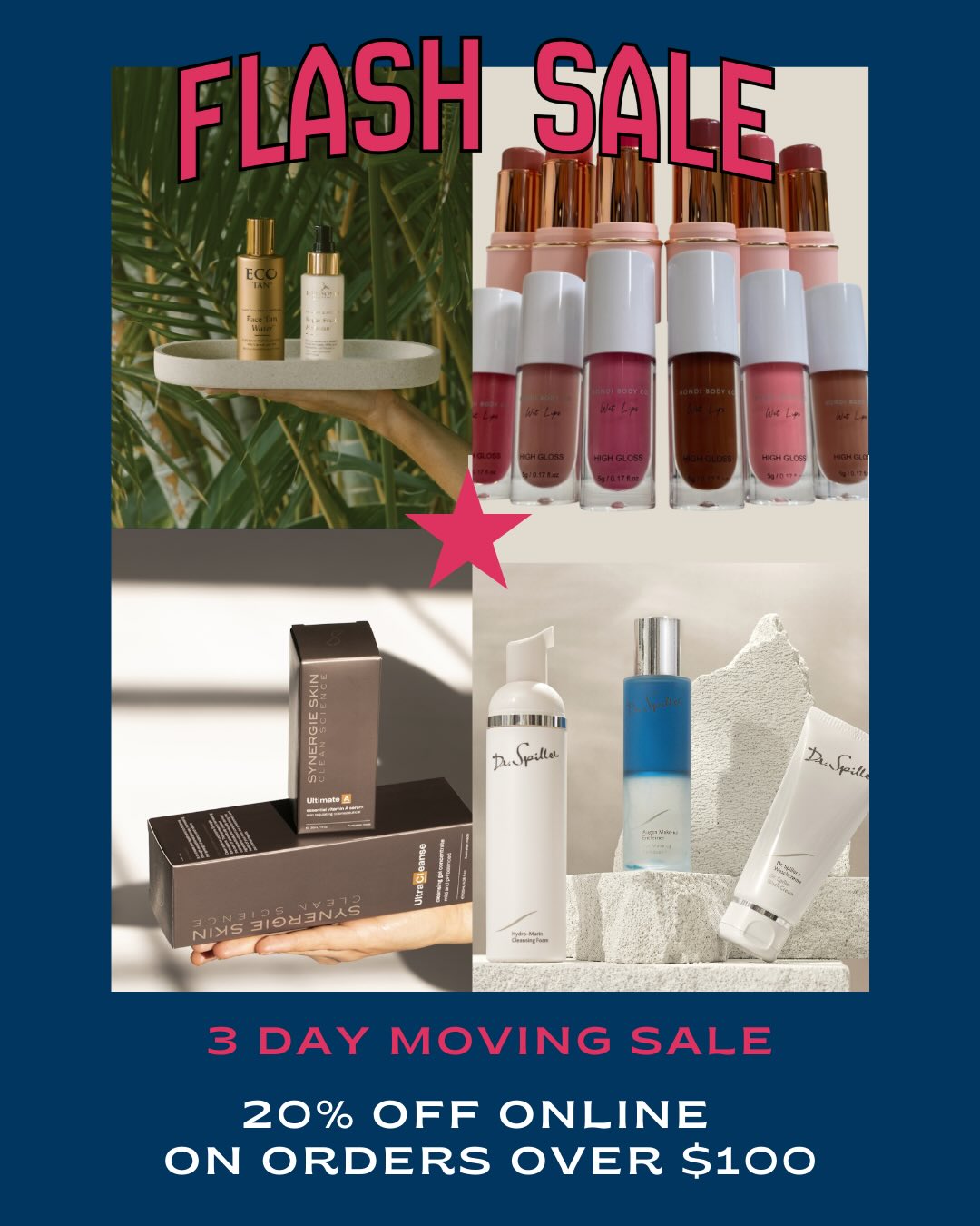 We are moving! Take advantage of this 3 day FLASH sale!
Shop premium, salon-approved skincare curated by Amelia Cordony - trusted products used daily in our Northern Beaches beauty salon.
Enjoy 20% off for the next 3 days
shop.ingoodface.com.au