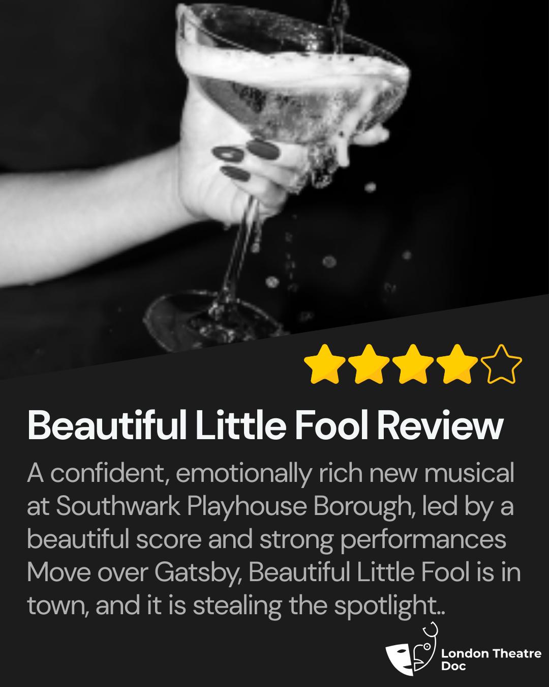 ★★★★
Move over Gatsby, Beautiful Little Fool is in town.
A new musical at Southwark Playhouse Borough with a beautiful score, emotional depth, and a story that finally lets Zelda take centre stage.
Full four star review now live. Head to the link in bio to read more.
PR invite @anr.pr @swkplay @thebeautifullittlefool