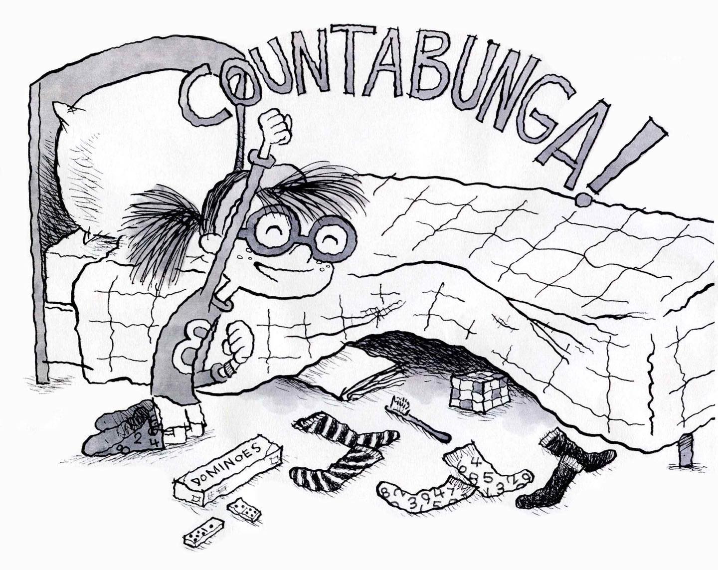 A nice illustration by Stacy Curtis for my next short chapter book, Addy McBean, Numbers Queen. Addy’s favorite expression is “Countabunga!”