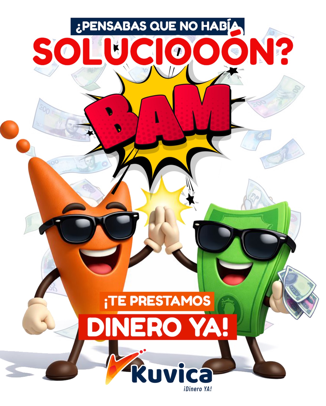 La solución para tener #dineroya es Kuvica 🙌🏼 Si tienes un negocio con más de 3 meses y está ubicado en Managua escribe para iniciar tu proceso de aprobación 😉