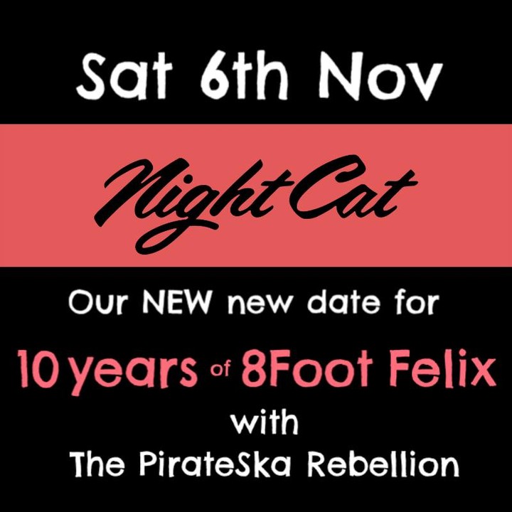 Will this be the night that we finally get to party with y'all? Cross those fingers and toes and skulls and bones! Ticket holders (thank you and may joy and happiness rain down on you all of your days) check your email...