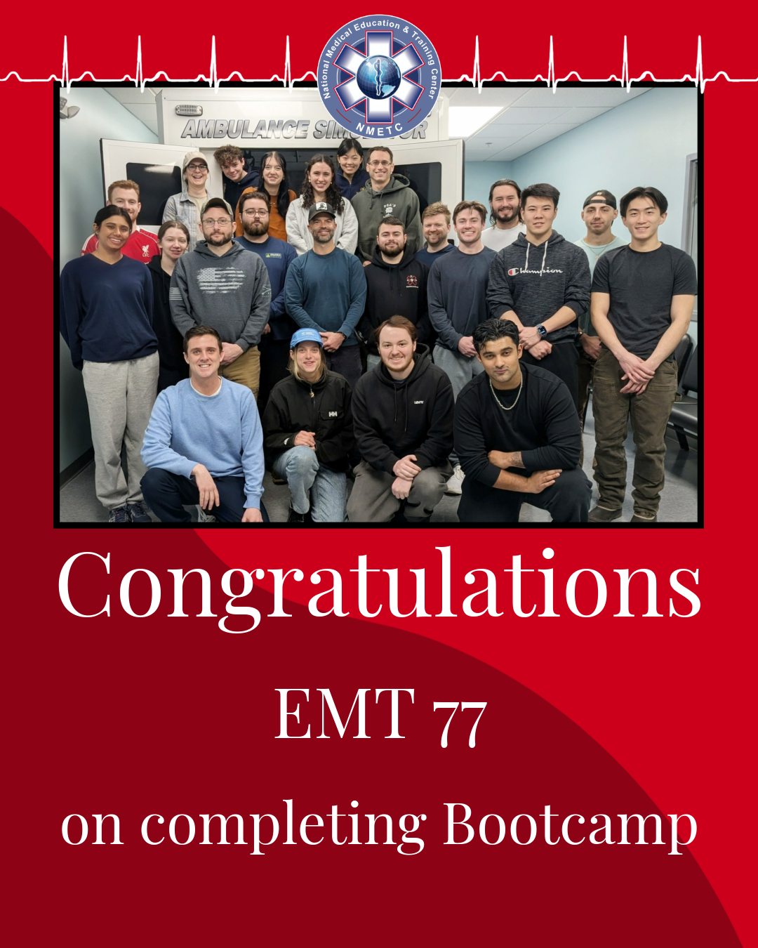 Congratulations to EMT 77 on completing Bootcamp! We wish you the best of luck!
#NMETC #EMT #EMS