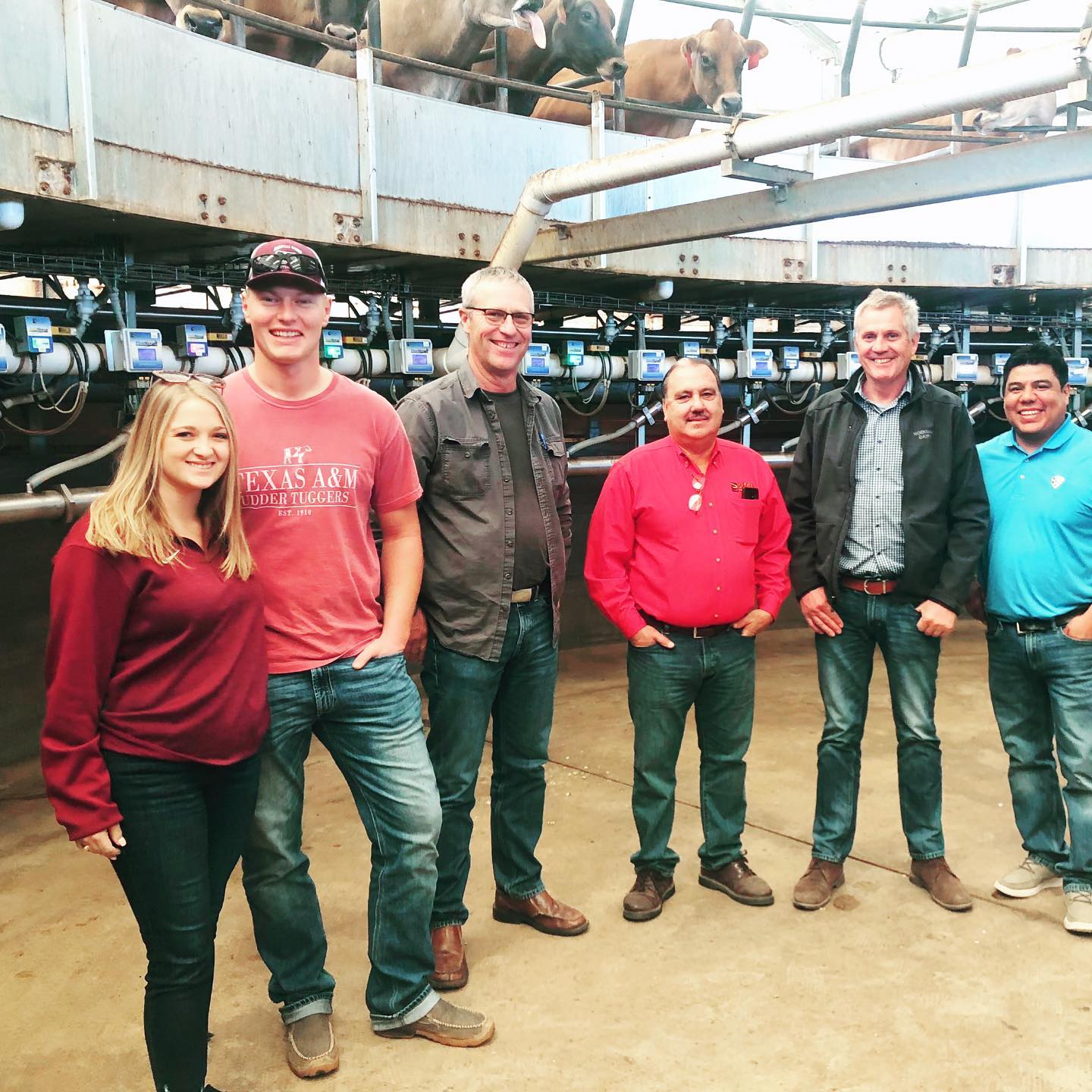 Thanks Stan Brown for the warm Cali welcome. We had a great time learning about BECO Dairy Automation and enjoyed seeing one in action. #WeMadeIt #WAE20 #thankafarmer