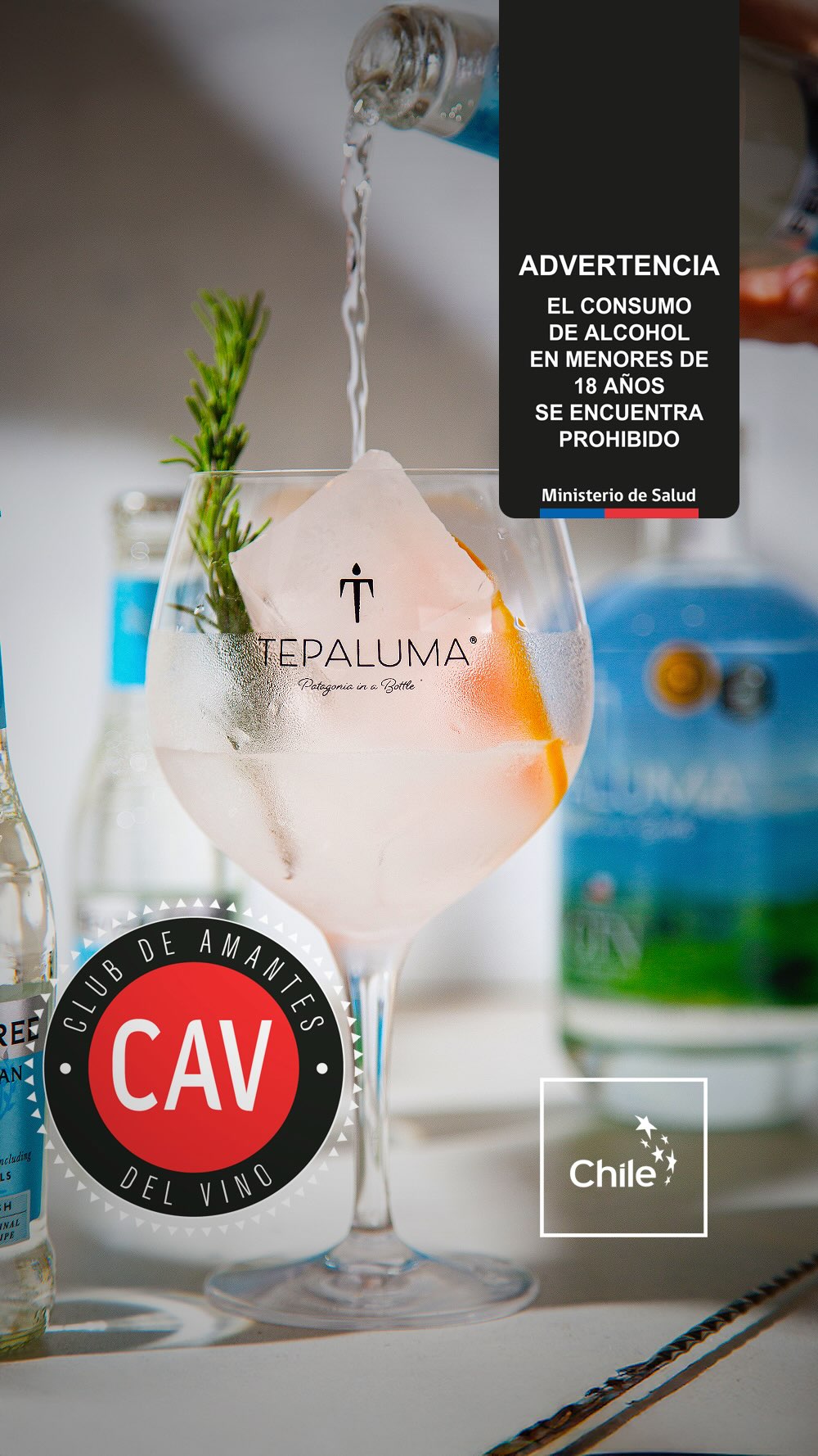 Refresca tu verano santiaguino ☀️con toda la frescura de Tepaluma® London Dry Gin, Espíritu del Bosque.
Botánicos patagónicos únicos, agua pura y un carácter salvaje que se disfruta mejor bien frío 🍸🌿
Encuéntranos en @la.cav ➥ cav.cl | Costanera Center | Mall Plaza Los Domínicos
Real. Salvaje. Icónico. Tepaluma®
………………
⚠️ ᴀᴅᴠᴇʀᴛᴇɴᴄɪᴀ: ᴇʟ ᴄᴏɴsᴜᴍᴏ ɴᴏᴄɪᴠᴏ ᴅᴇ ᴀʟᴄᴏʜᴏʟ ᴅᴀñᴀ ᴛᴜ sᴀʟᴜᴅ I ɴᴏ ʙᴇʙᴇʀ ᴀʟ ᴄᴏɴᴅᴜᴄɪʀ I ʀɪᴇsɢᴏ ᴘᴀʀᴀ ᴛᴜ ʙᴇʙé I ɴᴏ ʙᴇʙᴇʀ ᴍᴇɴᴏʀᴇs ᴅᴇ 𝟷𝟾 ᴀñᴏs I ᴍɪɴɪsᴛᴇʀɪᴏ ᴅᴇ sᴀʟᴜᴅ
ℹ️ᴠᴀʟᴏʀ ᴇɴᴇʀɢéᴛɪᴄᴏ ᴅᴇ ᴛᴇᴘᴀʟᴜᴍᴀ ɢɪɴ: 𝟸𝟺𝟶 ᴋᴄᴀʟ ᴘᴏʀ ᴄᴀᴅᴀ 𝟷𝟶𝟶 ᴍʟ I ᴛᴇᴘᴀʟᴜᴍᴀ ᴍᴀǫᴜɪ ɢɪɴ: 𝟸𝟷𝟽 ᴋᴄᴀʟ ᴘᴏʀ ᴄᴀᴅᴀ 𝟷𝟶𝟶 ᴍʟ I ᴛᴇᴘᴀʟᴜᴍᴀ ɢɪɴ ᴀñᴇᴊᴀᴅᴏ: 𝟸𝟺𝟻 ᴋᴄᴀʟ ᴘᴏʀ ᴄᴀᴅᴀ 𝟷𝟶𝟶 ᴍʟ
#TepalumaGin #Patagonia #PatagoniaChilenia #DestileríaTepaluma