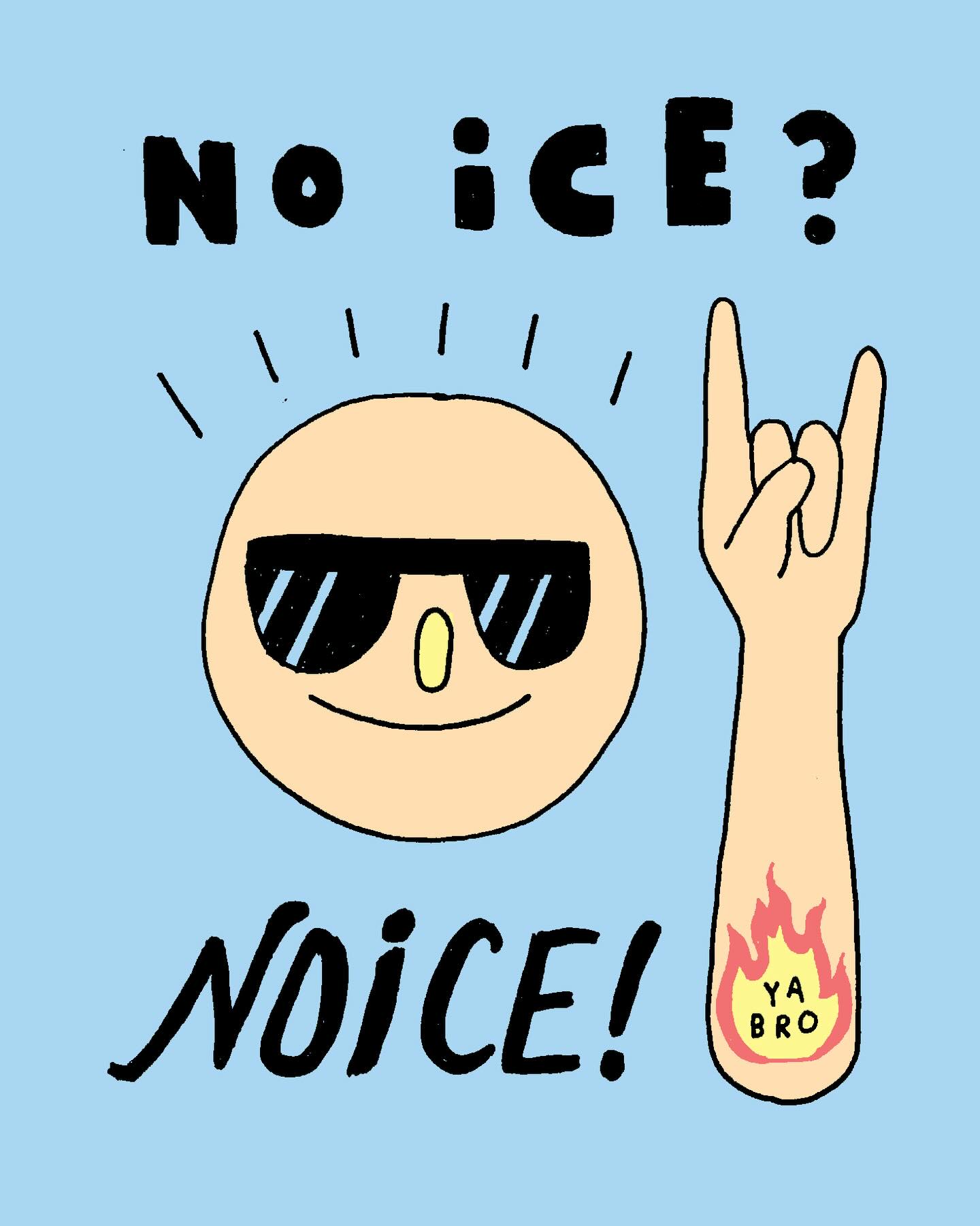 It’s gonna be a cold weekend everywhere and I’m looking forward to a world with NO ICE. Thanks to @holly.made.it for the idea for this image and thanks to everyone doing their part individually in this collective defense of our most vulnerable fellow humans 💖✊