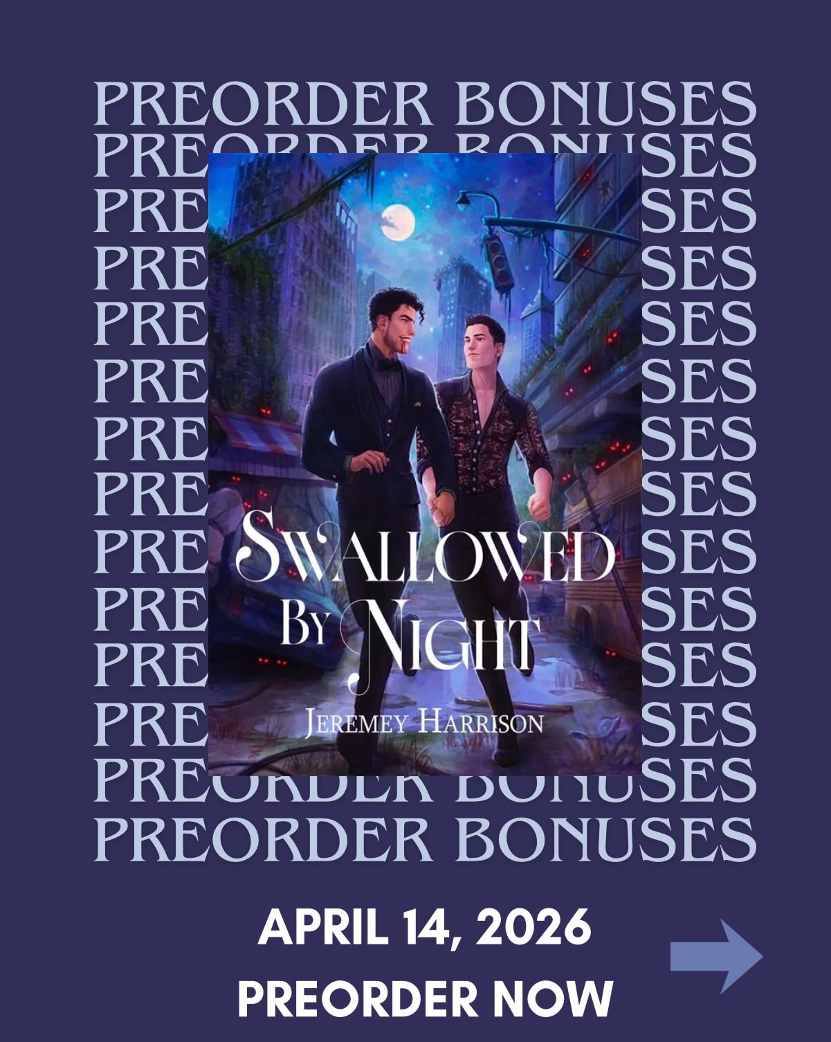 🚨 EBOOK AND PRINT PREORDERS ARE LIVE! 🚨
Have you been interested in a dystopian romance between a sassy gay vampire and the human son of a resistance leader? Well do I have a book for you!
To sign-up for preorder bonuses, head over to my Linktree (in bio)!
Book Description:
In a world ravaged by war and a plague that threatened to end humankind,
Deliverance came with an unexpected consequence:
Vampires.
Vincent Asposito lives a life of luxury, locked in a gilded cage by his father. Longing to break free, Vinny devises a daring plan to sneak out, only to have his first taste of freedom end in being kidnapped by Jude, the human son of the resistance leader.
On the surface, Jude embodies everything Vincent should despise: a sworn enemy determined to destroy the only world he knows, yet he can’t help his attraction to the infuriatingly handsome man. Forced into a reluctant alliance, the two embark on a risky mission that could tip the scales of war between humans and vampires.
As their bond deepens, dangerous revelations come to light, forcing Vincent to decide where his loyalties lie—and who he’s willing to sacrifice.
#dystopian #vampire #romancebookstagram #indieauthorsofinstagram dystopian, vampire, romance, bookstagram, preorder