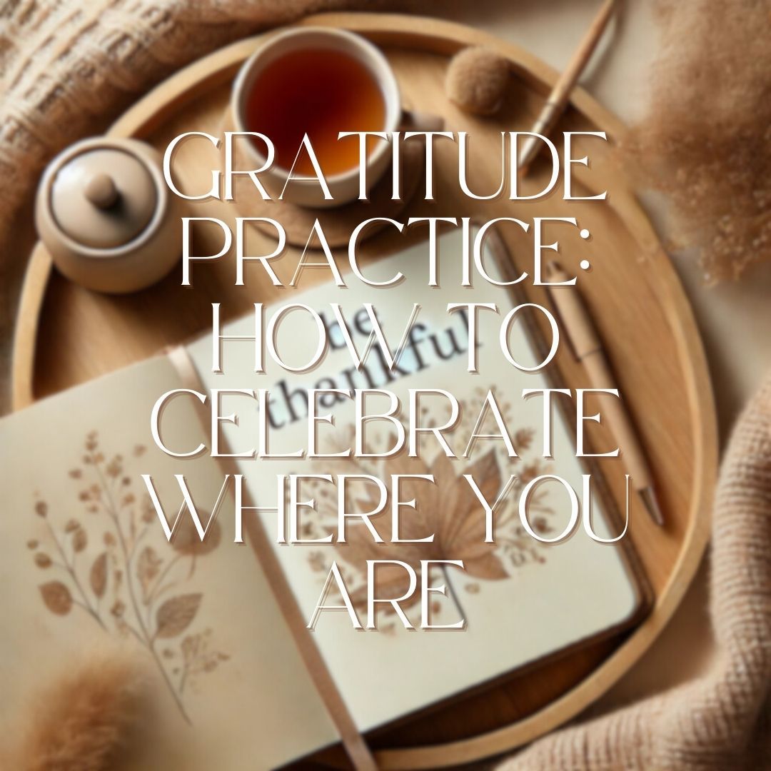 Celebrate where you are! 🌼 Life often moves too fast, but practicing gratitude can help us pause and appreciate the little things. Dive into my latest thoughts on gratitude! Link in Bio #GratitudePractice #Wellness #Mindfulness