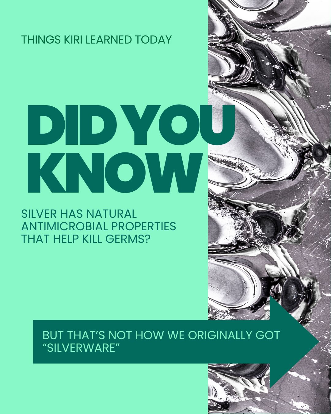 Did you know why silverware became so universal? Learned this while reading “The secret Lives of color” and fell down a rabbit hole.