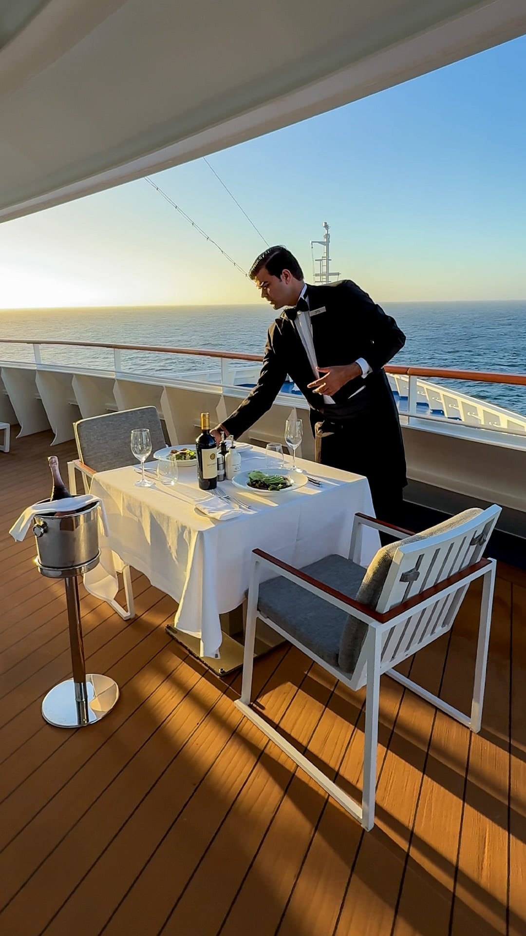 Experience dinner served on your Silversea suite’s private balcony in the middle of the sparkling blue ocean. No better setting for celebrating a special occasion.
Find More by contacting dean@personaltravel.ca.