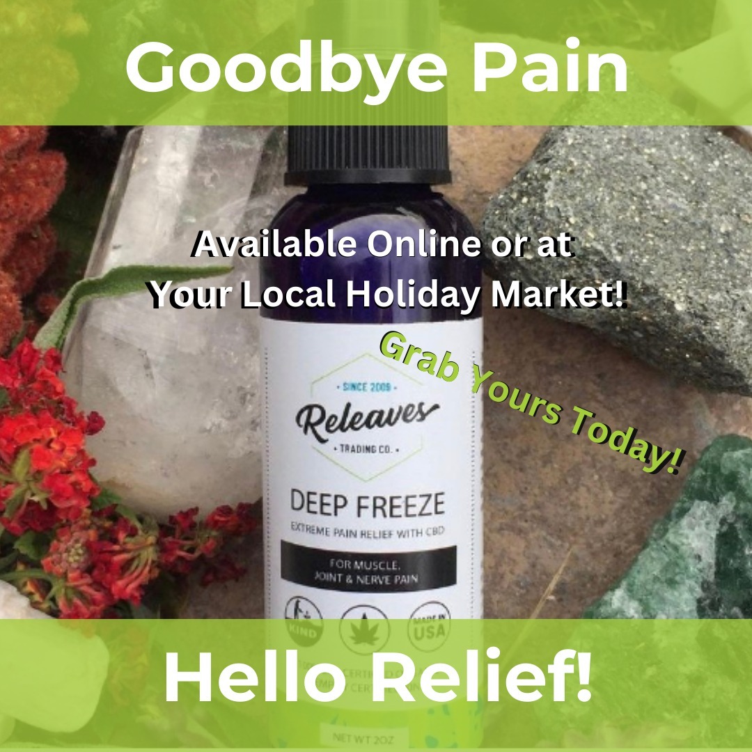 Goodbye pain, hello relief! 🌿 Ready to feel instant, long-lasting relief? Releaves Deep Freeze Pain Spray is here to save the day, whether you're dealing with muscle soreness, joint pain, or the daily grind. Just spray, and go live your life—pain-free! ❄️
Tag a friend who needs this or drop a 💙 if you're ready to say goodbye to pain!
ReleavesTradingCo.com
#GoodbyePainHelloRelief
#InstantRelief
#PainReliefSpray
#HempHealing
#NaturalPainRelief
#FeelTheFreeze