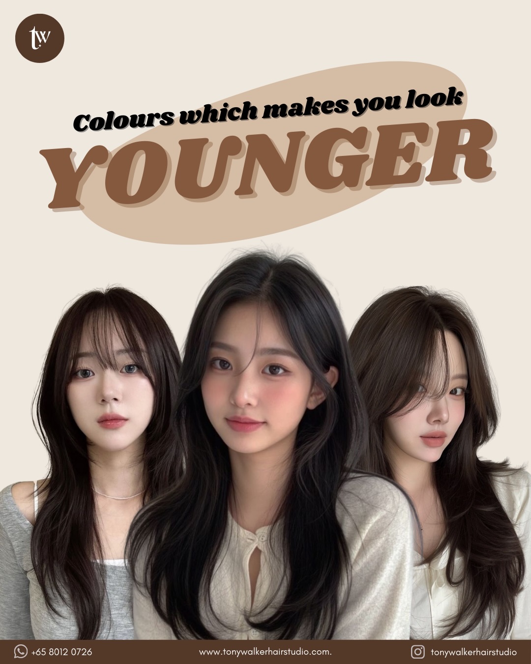 Looking for a hair colour that gives a more youthful look?
Reach out to us for a free consultation!
𝐓𝐎𝐍𝐘 𝐖𝐀𝐋𝐊𝐄𝐑 𝐇𝐀𝐈𝐑 𝐒𝐓𝐔𝐃𝐈𝐎
𝗟𝗼𝗰𝗮𝘁𝗶𝗼𝗻: 541 Kallang Bahru, B1-02, Singapore 339355
𝗖𝗼𝗻𝘁𝗮𝗰𝘁 𝗨𝘀: +65 8012 0726 (link in BIO)
𝗧𝗶𝗺𝗲: Monday to Friday (11am-8:30pm)
Saturday to Sunday (11am-7pm)
Come visit us today!
#sgsalon #singaporesalon #organichairsalon #sghairstylist #hairsalonsg #sgbeauty #hairtreatmentsg #colouring #hairbleach
#geylangbahru #geylangbahruhairsalon
#hairtransformation