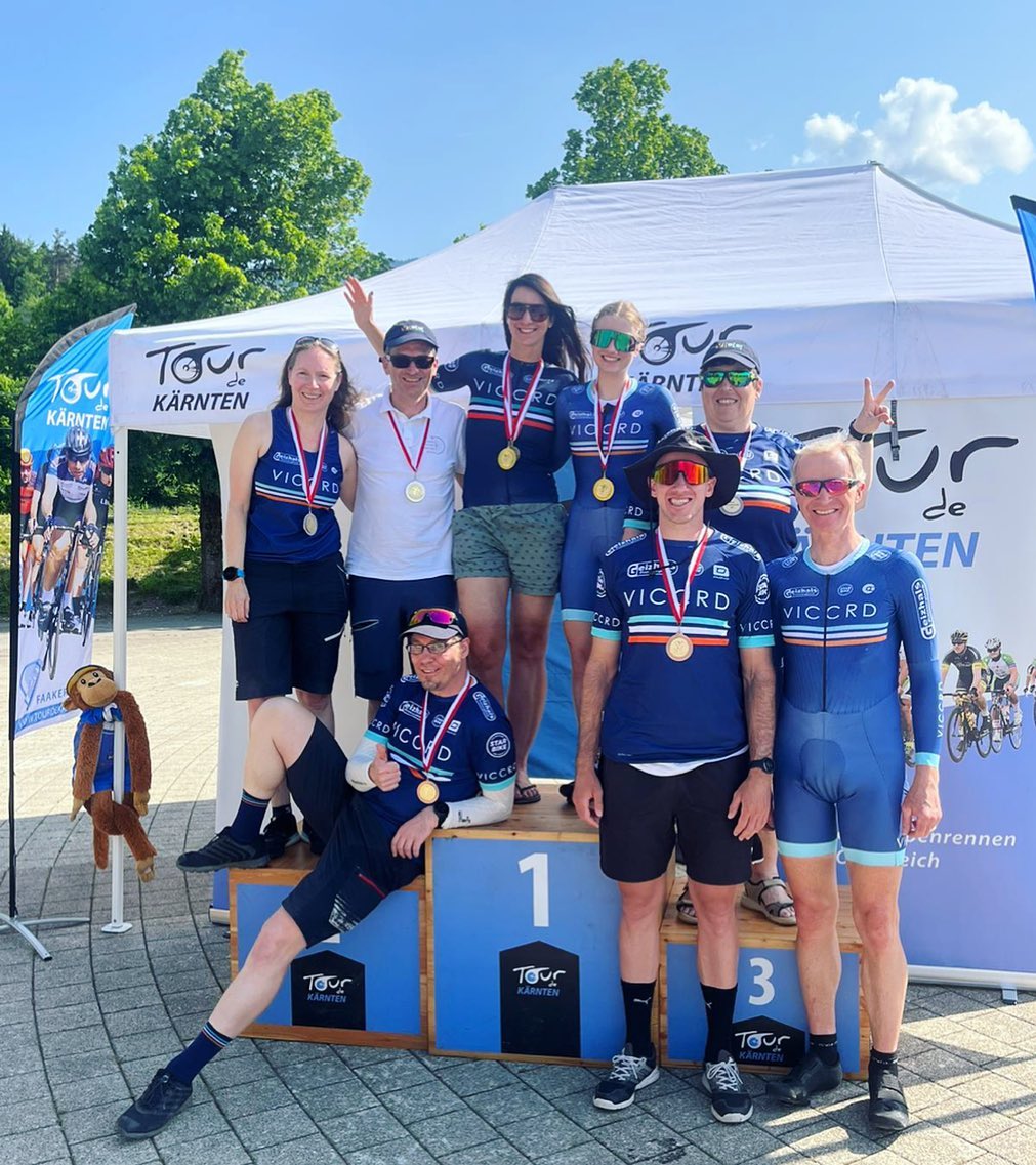 Super Ergebniss bei der EZF ÖM / Tour de Kärnten! Hier ein Foto unserer Medailleträger 💪🏼