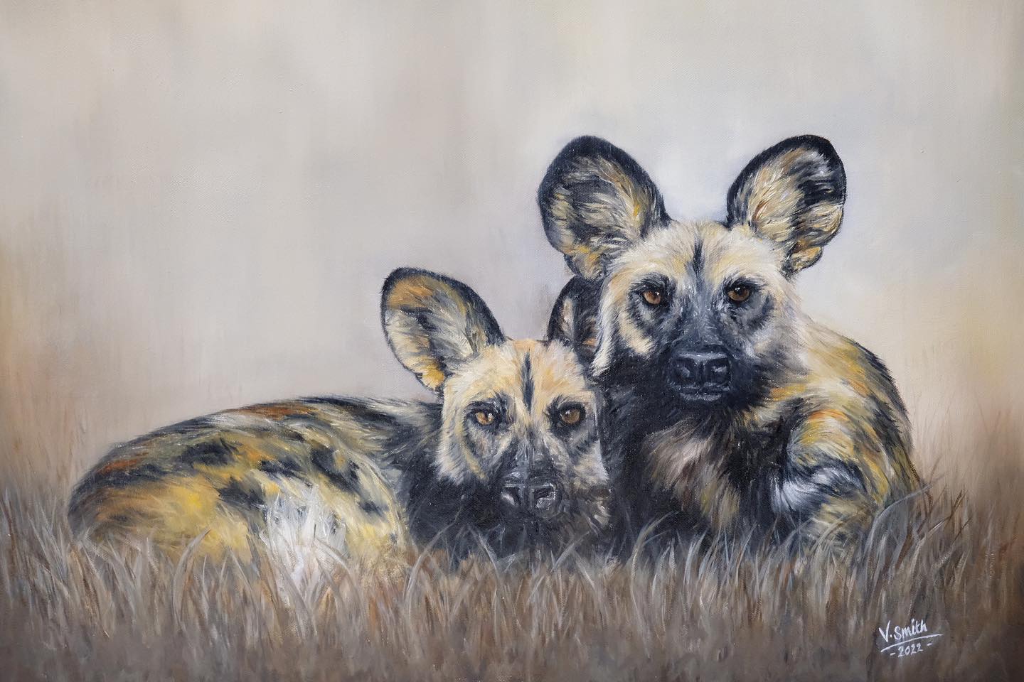 ‘Double Trouble’ Pt.2.
Proud to reveal my latest piece - “Double Trouble”. Painted Dogs, African Wild Dogs, Cape Hunting Dogs, whatever you like to call them….
Original sold as a commissioned piece however I will be releasing Limited Edition prints. Please send me a message if you want to put your name down first.
#painteddogs #africandogs #wilddogs #africawildlike #kenya #artist