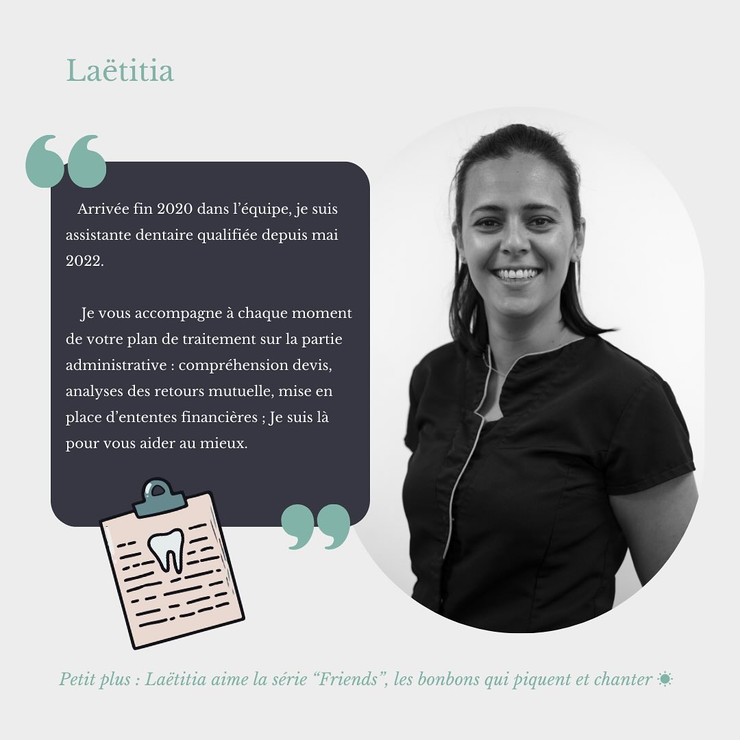 Laëtitia - Assistante dentaire #cabinetdrmontaufier #cabinetdentaire #assistantedentaire #fuveau