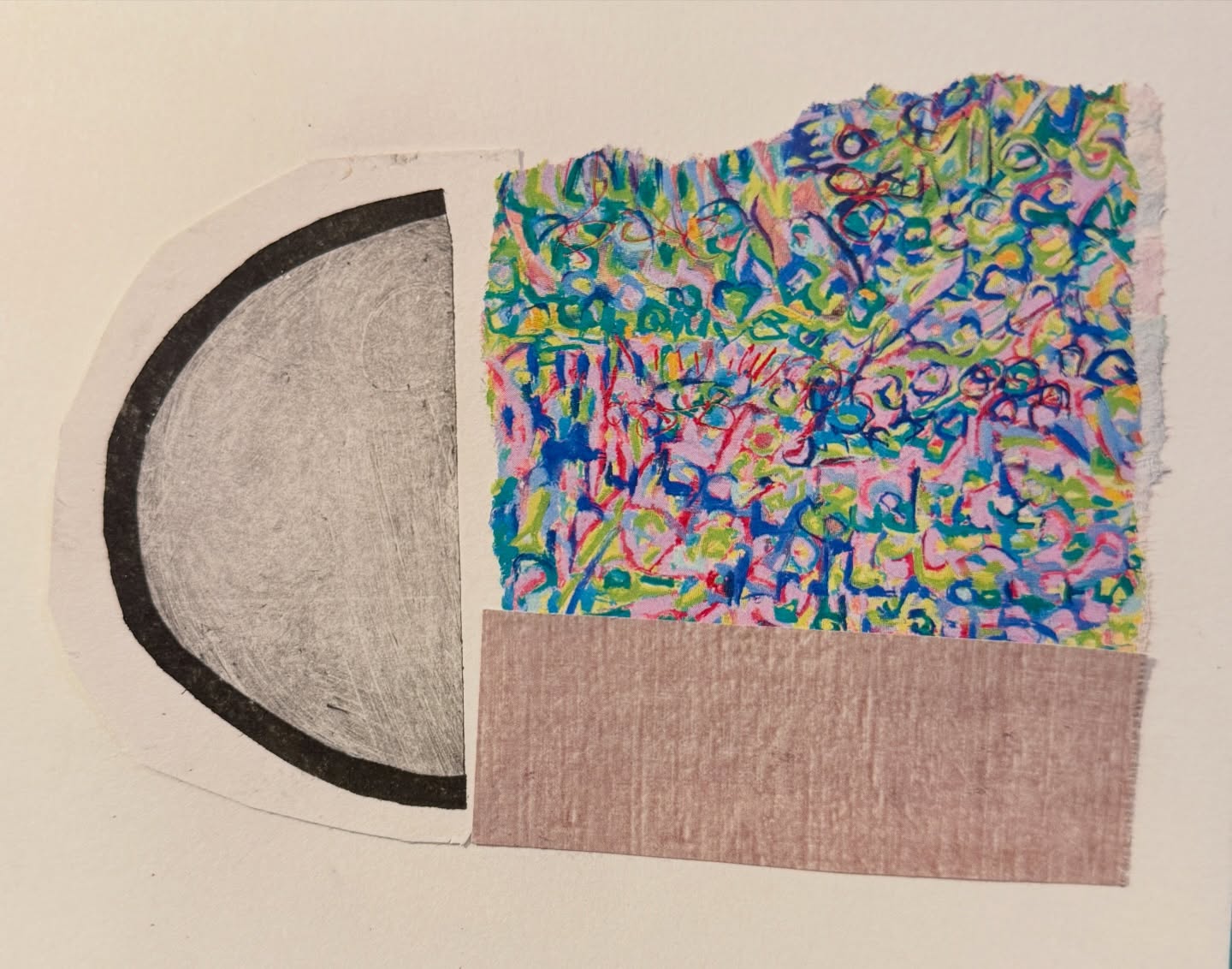 I went to Japan in my head in 2023, you may remember my series of prints that year. I’m off again, this time in the company of @donnawatson_artist exploring the concept of Wabi-Sabi. Using discarded prints, as ever, and chine colle papers, back to collage work to see where it might take me. #discovery #thewayofwabisabicollage #cutandstick #lookandsee @taketwoartcourses