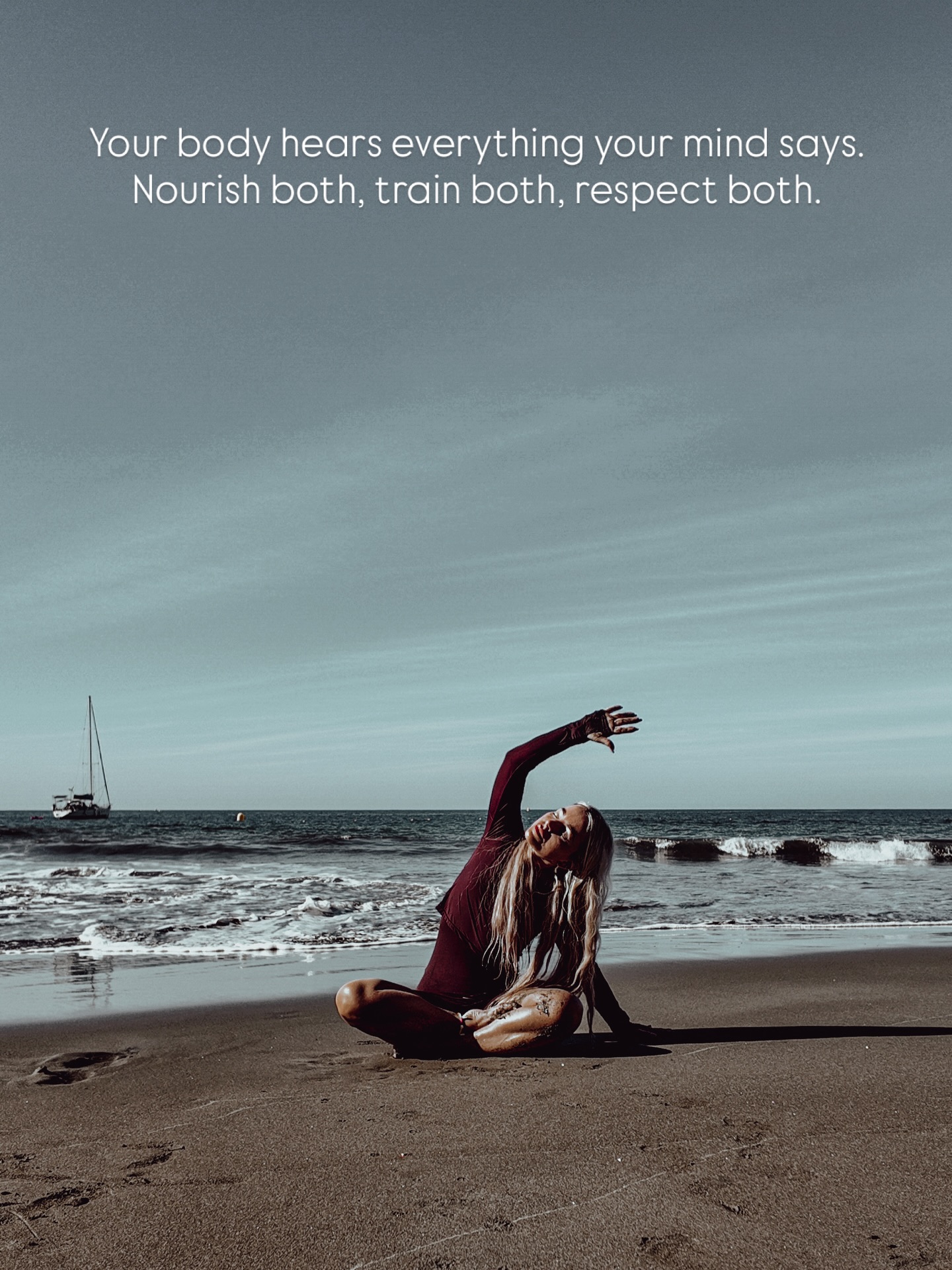 ☉ Your body hears everything your mind says.
Nourish both, train both, respect both. ☉