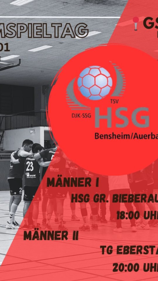 Heimspieltag am Samstag.
Um 18 Uhr geht es los mit der 1. Männermannschaft, darauf folgt die zweite. Wer vorab schon Handball sehen möchte: Um 14 und 16 Uhr finden zwei Jugendspiele statt. Kommt vorbei und unterstützt die Jugend sowie unsere Herren.
#allreds #einehsg #hsgbensheimauerbach #handball