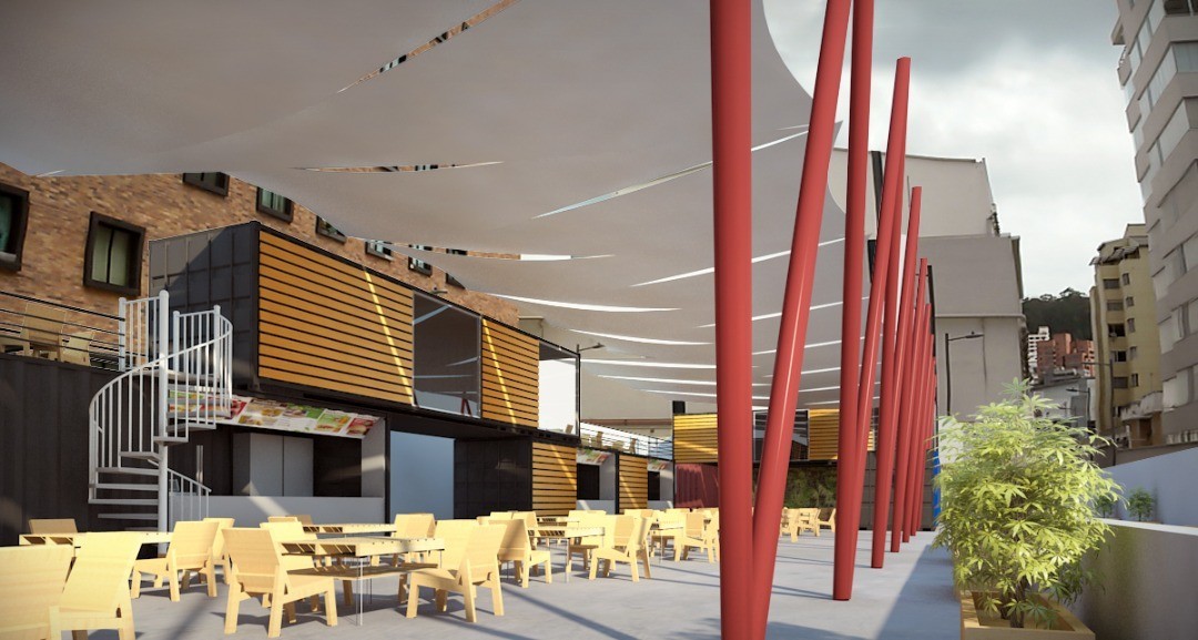 #architecture #design #render #cgi #edificio #fastfood #containerdesign #diseño