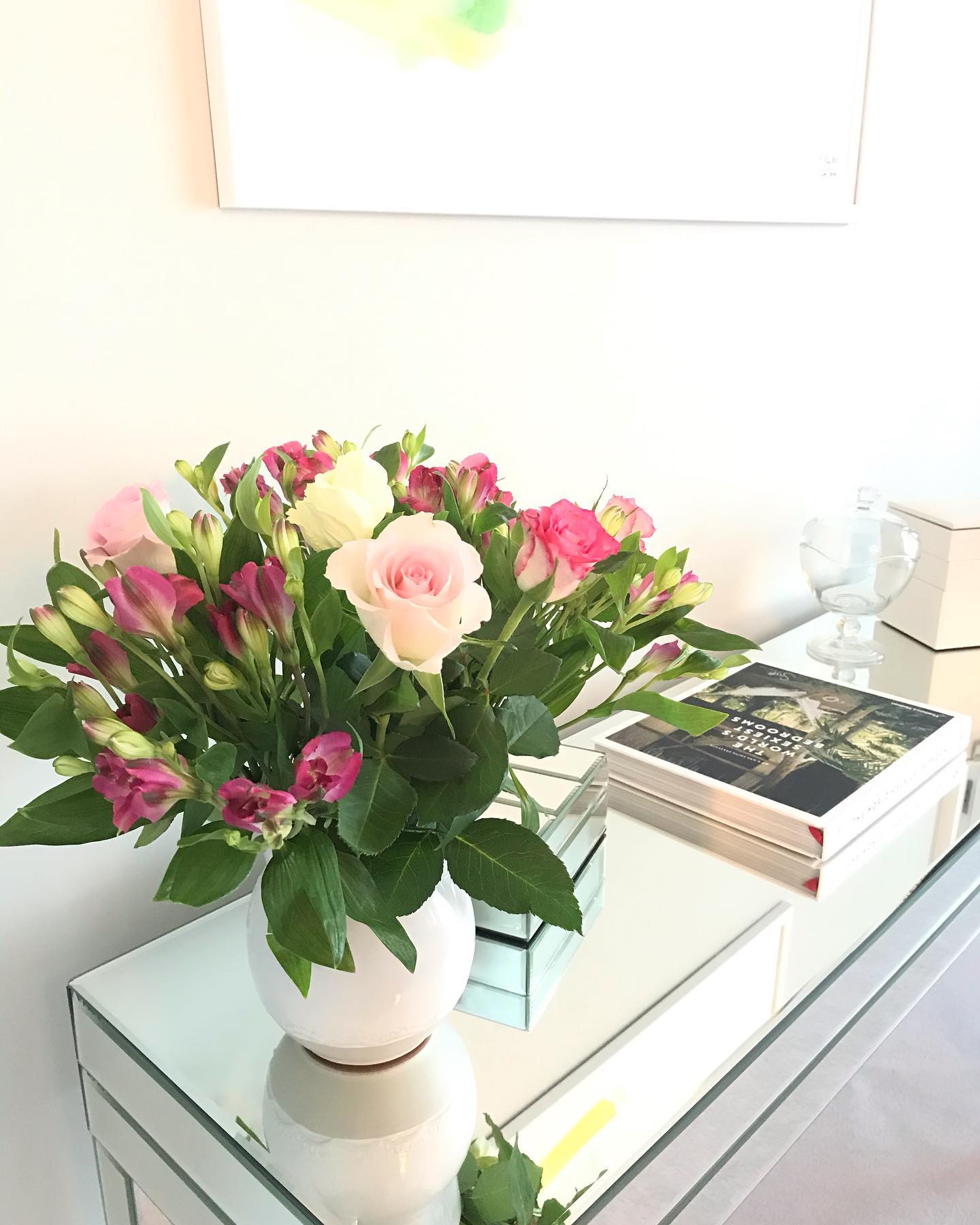 What does home mean to you? I’m really enjoying watching all the wonderful home projects so many people have been working on over the lockdown period, the creativity is amazing. People transforming their lounges into theatres, kitchens into schools, hallways into offices, people in decluttering bliss and more simply tidying and styling up book shelves for Zoom meetings. It got me thinking about the true meaning of home and how important it has become for all of us. For me, home is a place to feel safe, be yourself, a place to enjoy, live, love, laugh and play, a place to dream and build memories, a place to be creative and feel happy. I don’t photograph my own home maybe as much as I should because I guess I always want it to look perfect. Over the past few weeks I have become less precious, less bothered about it looking like it belongs on Instagram and less about being perfect. What is important right now that no matter what kind of home you have is that you find happiness in it. This picture makes me happy, I never put flowers in my bedroom as quite frankly I only had time for sleeping in it and now I use it for yoga, meditation, reading, designing. It was already tidy only because I now have a rule that the children are no longer allowed use my bedroom as a playroom, a camp or for teddy bears picnics. I bought these flowers from Aldi for £3.99 - simply beautiful #home #homeisafeeling #myhome #homeoffice #homeschool #homesocials #homesoul #homespirit #homekitchen #homerestaurant #hometheatre #homecinema #homegym #homeiseverything #stayhome #stayhomestaysafe