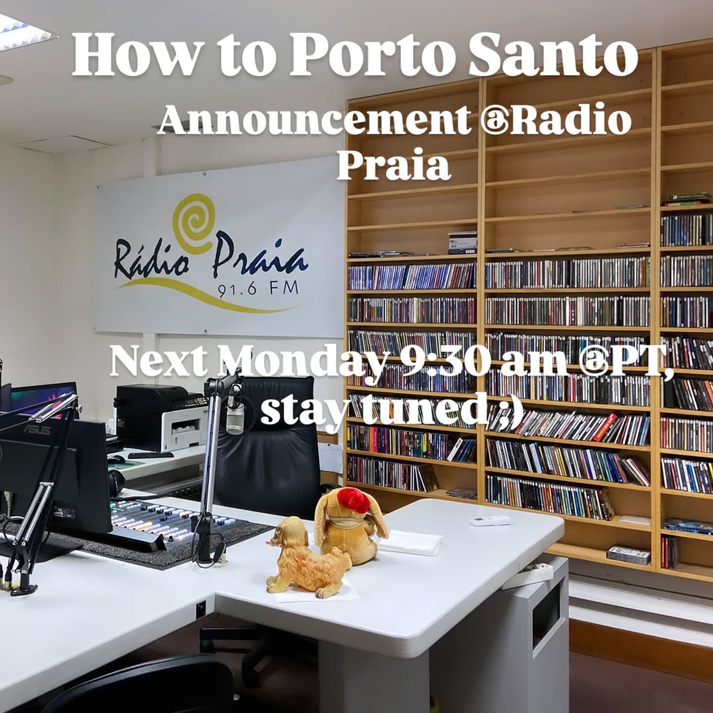 We had a blast @radiopraia Porto Santo!
Thank you for having us and looking forward to sharing our exciting updates regarding our Guides ;)
Next Monday, 9:30 am @pt - quick update, important event.
#portosantoisland❤️ #howtoportosanto #holiday #portugal🇵🇹 #portosantoisland #ocean #praia