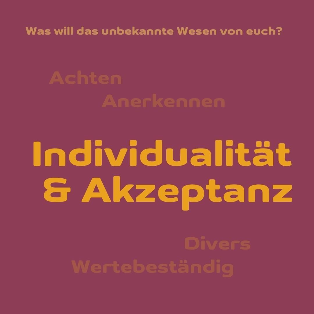 Wir als Team bewerben uns bei dir - und beantworten sonderbare Fragen: "Was will das unbekannte Wesen von euch?"
Das unbekannte Wesen sehnt sich vermutlich nach Achtsamkeit.
Wir achten die individuellen Bedürfnisse, wir erkennen individuelle Anforderungen an.
Wir akzeptieren das unbekannte Wesen mit seinen diversen Aspekten in Abstimmung mit unseren eigenen Werten.
#dasunbekanntewesen
#werte #individualität #akzeptanz
#ergotherapie #ergotherapeut #ergotherapiepraxis #ergotherapiebochum #bochum #stellenanzeige #stellenanzeigen #stellenangebot #stellenangebote #stellenangebotergotherapie #jobangebot #jobangebote