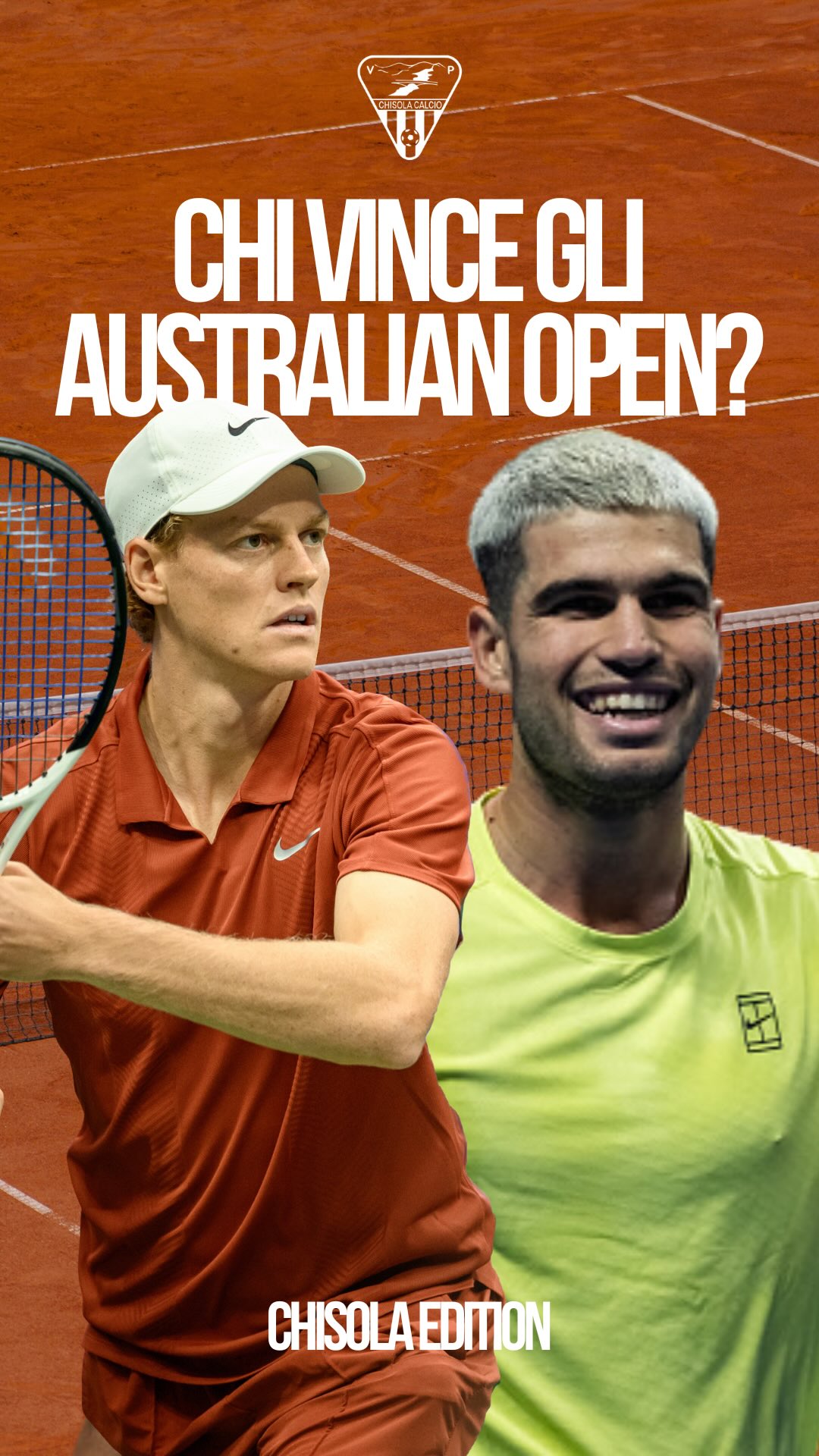 🎾 Chi vincerà gli Australian Open? Al Chisola abbiamo le idee molto chiare 🥕
#wearechisola #janniksinner