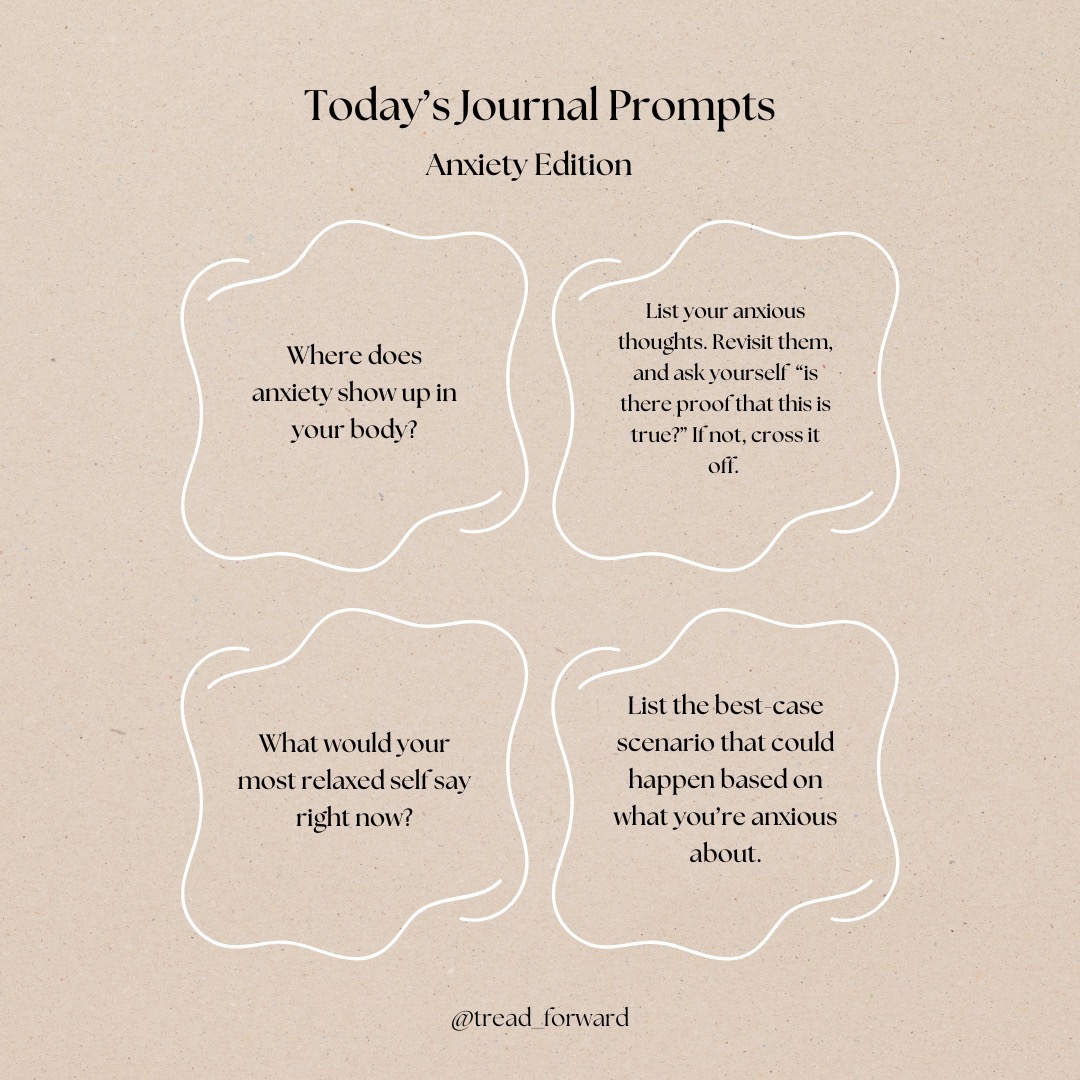 Journaling is a powerful tool for managing anxiety. ✍🏼
By putting thoughts and emotions into words, we engage the brain's logical side, which can help reduce emotional overwhelm. Structured prompts guide reflection, allowing us to identify triggers, challenge negative thought patterns, and gain clarity. Research shows that expressive writing can lower stress levels, improve mood, and promote emotional resilience. Try these anxiety journal prompts to help create space between your thoughts and emotions. 🧘♀️
#mentalhealth #mentalhealthawareness #selfcare #selflove #anxiety #love #mentalhealthmatters #depression #motivation #health #wellness #mindfulness #healing #fitness #life #loveyourself #therapy #inspiration #happiness #mindset #positivity #positivevibes #quotes #meditation #mentalillness #psychology #wellbeing #recovery #instagood #happy