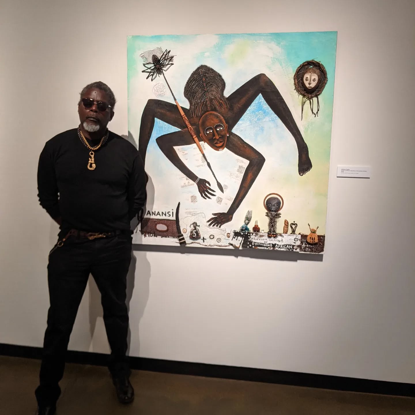 "Anansi'. Crossed Kalunga by the Stars and other A'cts of Resistance. One Love!
#GreggMuseum #NorthCarolina
#NorthCarolinaStateUniversity