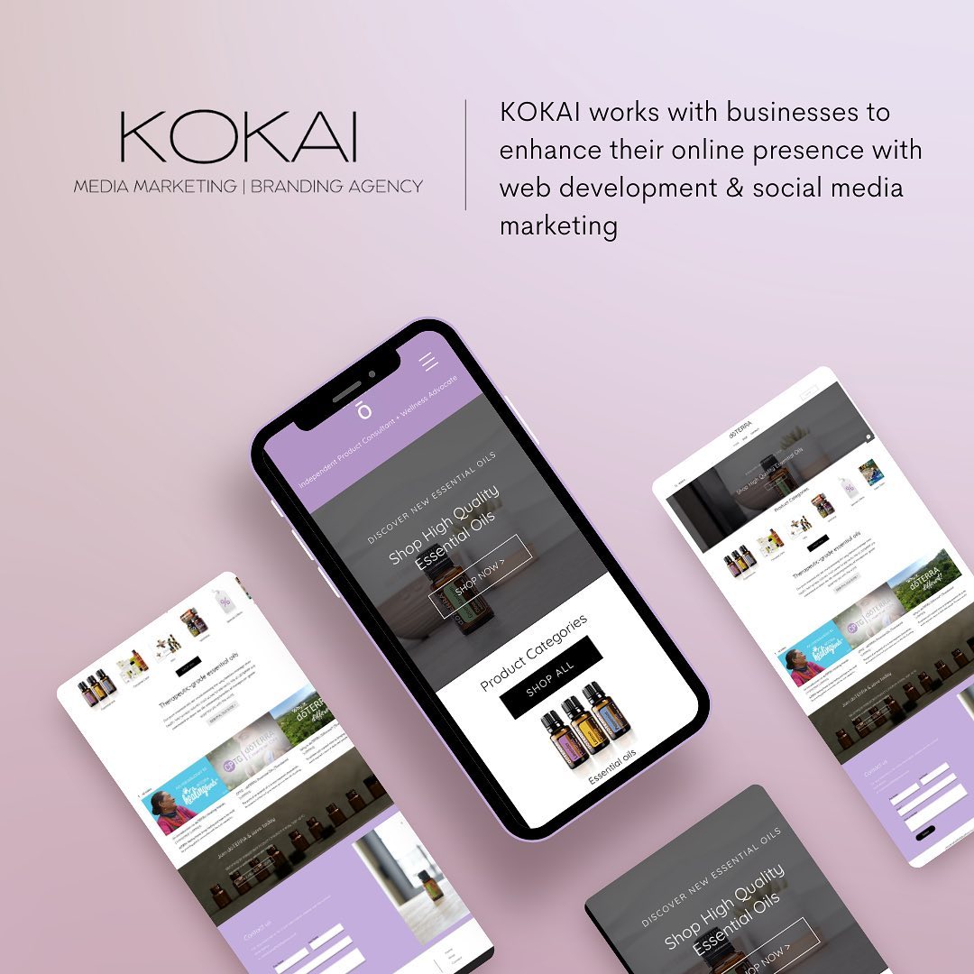 Web design for our client who wanted a landing page for her clients to shop essential oils and wellness products 🌿
.
Contact us for a free consultation for website development + social media branding 🖥️
#websitedesign #websitedesigning #brandidentitydesign #brandidentity #marketing #brandmarketing #digitalmarketing #ukwebdesigner #ukbranddesigner #essentialoils