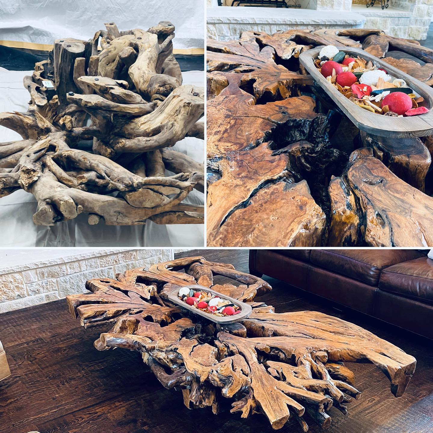 Found a new love for root tables and legs. Before and After finish pics. Can’t go wrong when your model is 🔥💯#beautiful #woodworking #homedecor #dfw
•
•
•
Click link in bio or ☎️ to inquiry today
(940) 222-5830