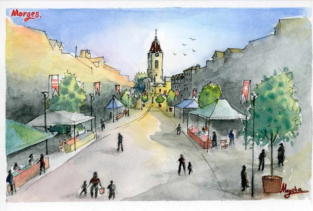 Carte de vœux de la rue principale de Morges, Suisse. Disponible chez Campiche Papeterie ou sur ma boutique Etsy
Greeting card of the main street from Morges, Switzerland. Available from Campiche Papeterie or on my Etsy shop
#aquarelle
#watercolor
#morges
#greetingcards