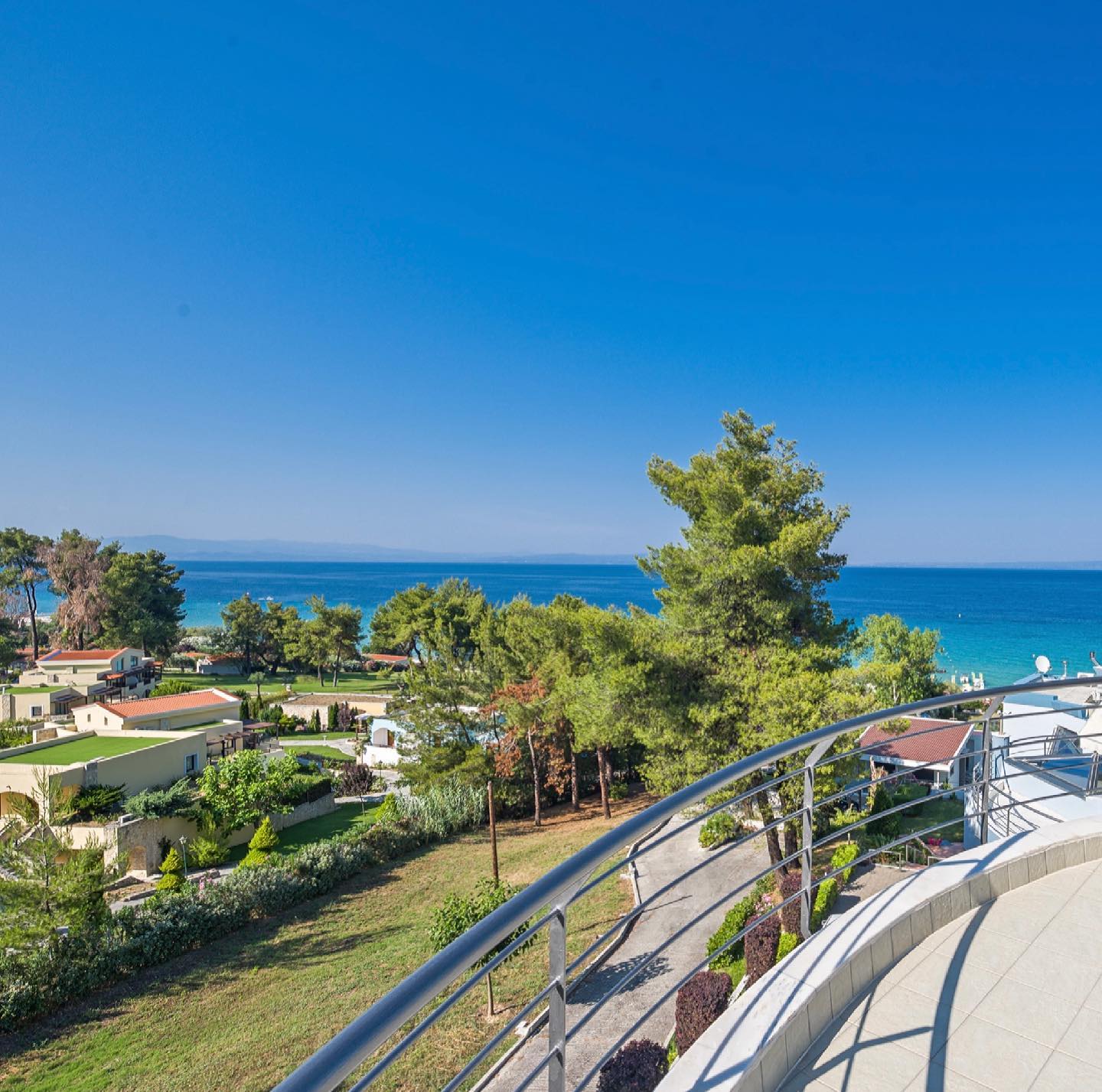 View from Residence 3! www.aegeanresidence.com #aegeanresidence #aegeansea #luxuryvillas #greece #chalkidiki #kassandra #summer2021 #familyvacation #travel_greece #bookyourstay