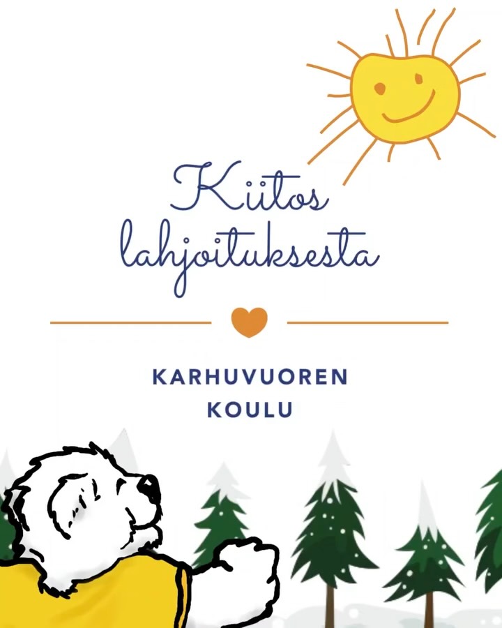 Karhuvuoren koulun oppilaat valitsivat vuoden 2025 taksvärkkipäivän hyväntekeväisyyskohteeksi yhdistyksemme. Tuhannet kiitokset oppilaille💛 Avullanne autamme ja tuemme alueen lapsia ja nuoria mm. osastohoidon aikana🧡
@karhuvuoren_koulu