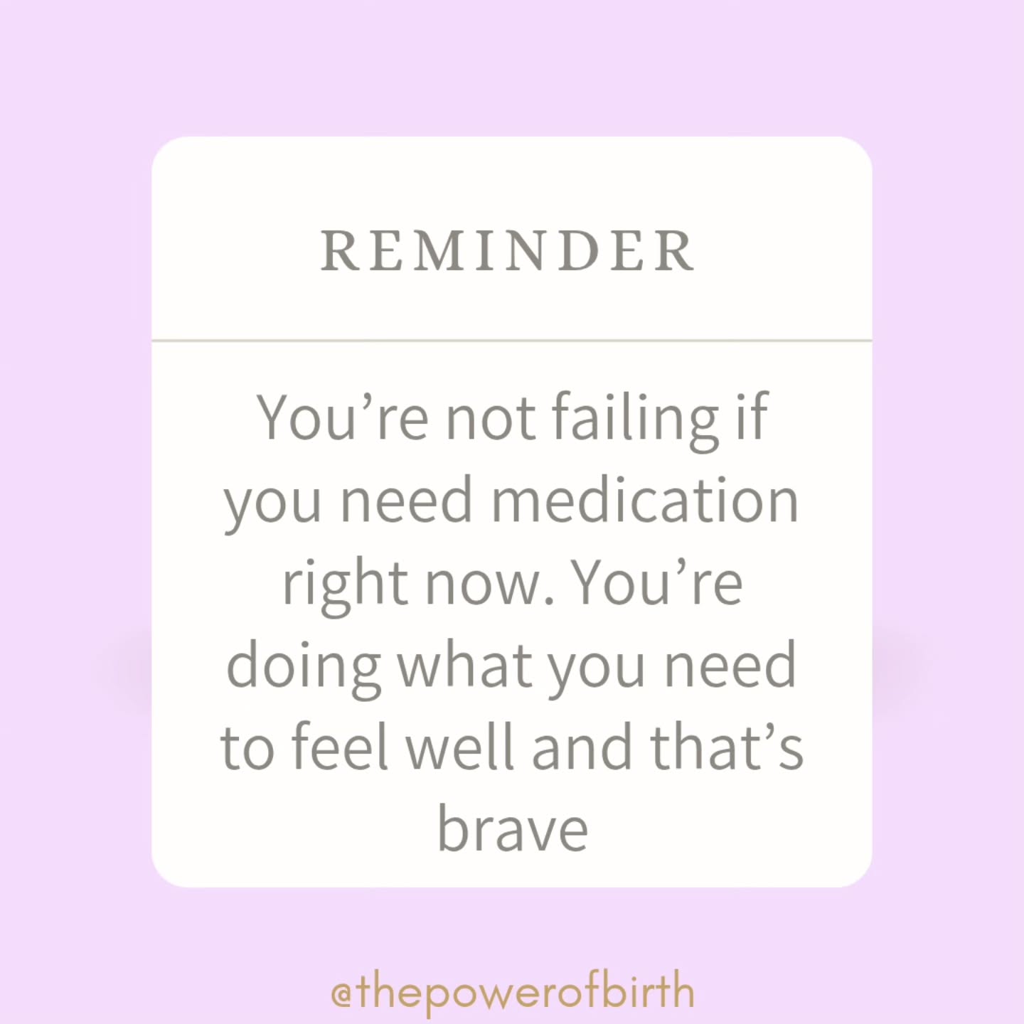 In case you needed this reminder, I'll just leave this here x
#ThePowerofBirth #PerinatalMentalHealth ##motherhood #postpartum #matrescence
