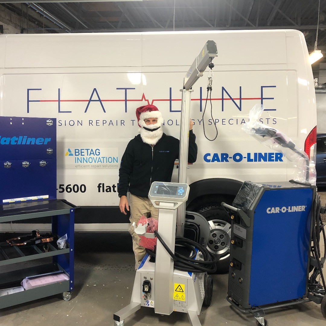 Flat Line SSI is open for business and here to help you!!
Following all Covid-19 protocols, we can visit you directly or set up a remote call for service or demos.
Over the holidays we installed a Car-O-Liner Bench package, welder and Betag Flatliner at C & F Auto Body located at 3582 St. Clair Avenue E. You can see Santa delivering presents just before the holidays. Call them for a reference or to see their new toys.
Congratulations to C & F Auto Body!!! Another happy customer!