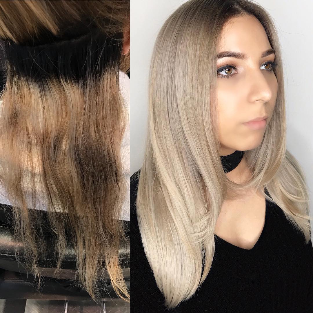 BOOM! A 10 hour transformation ππΌ βπΌπSometimes what you really need as a stylist and as a client is a whole lot of patience. I am fortunate enough to have such lovely clients like @chels__elizabeth who understand that beautifully corrected and blended blonde doesnβt happen within a two hour window! Letβs just say that she came to me with some definite need for hair TLC! Using a careful rotatation of highlights in foils and balayage with @whittemorehouse lightener, I then toned and treated her hair with Redken Shades and @Olaplex! Her hair felt amazing!!
#umbrellasalon #whittemorehouse #olaplex #redken #balayageandpainted #mastersofbalayage #adrianleahhair #adriansaveshair #hairoftheday #hairoftheweek #hairofinstagram #behindthechair #americansalon #modernsalon #bayareastylist #bayareasalon #sanjose #sanjosehair #oribeobsessed #oribe @modernsalon @behindthechair