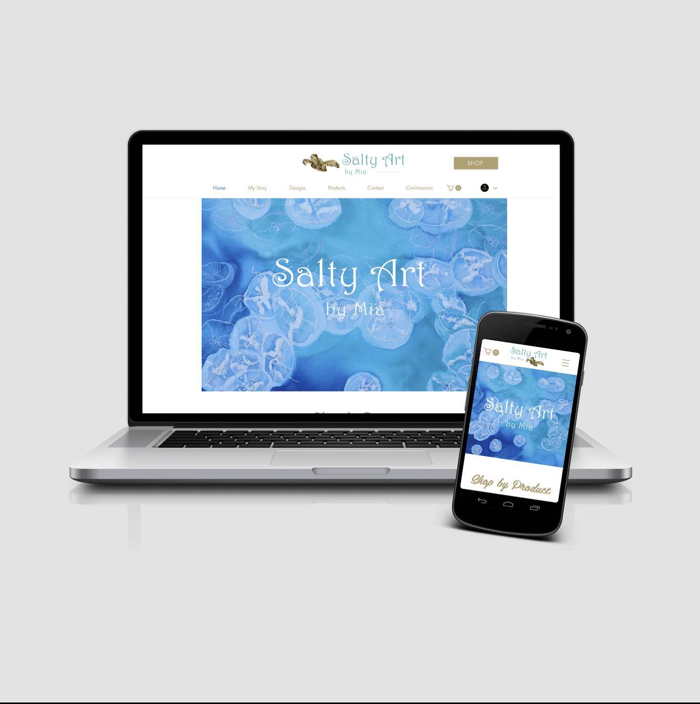 Website for artists. Their work speaks for themselves and make a site just look beautiful. Check out @saltyart_mia stunning work.
#webdesign #centralcoastnsw