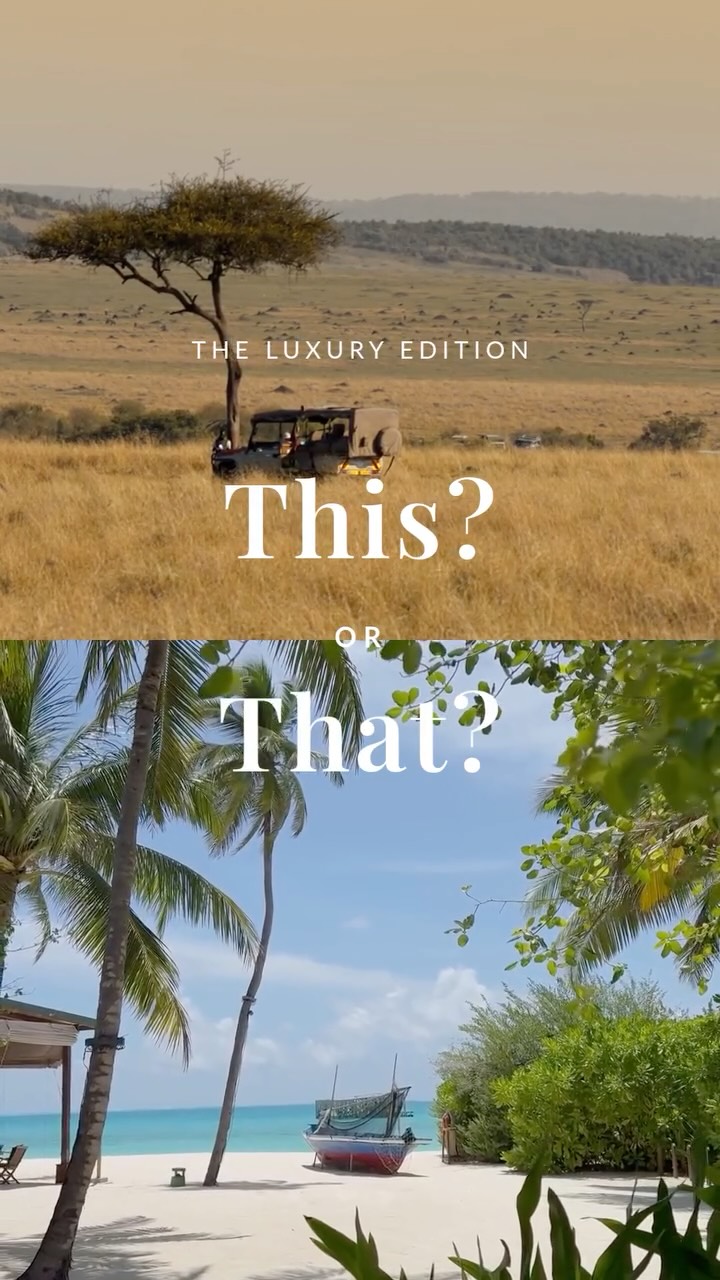 Which would you choose: a safari sunrise or an overwater villa sunset?
There’s no wrong answer here. The real luxury is knowing whichever you choose, it’s planned flawlessly, with all the extras already waiting.
⬇️ COMMENT BELOW to let us know your pick!
And when you are ready, reach out so we can bring the dream to life.
.
.
.
.
#AlpenglowTravel #LuxuryTravelAdvisor #Safari #BucketListTrips #VIPTravel