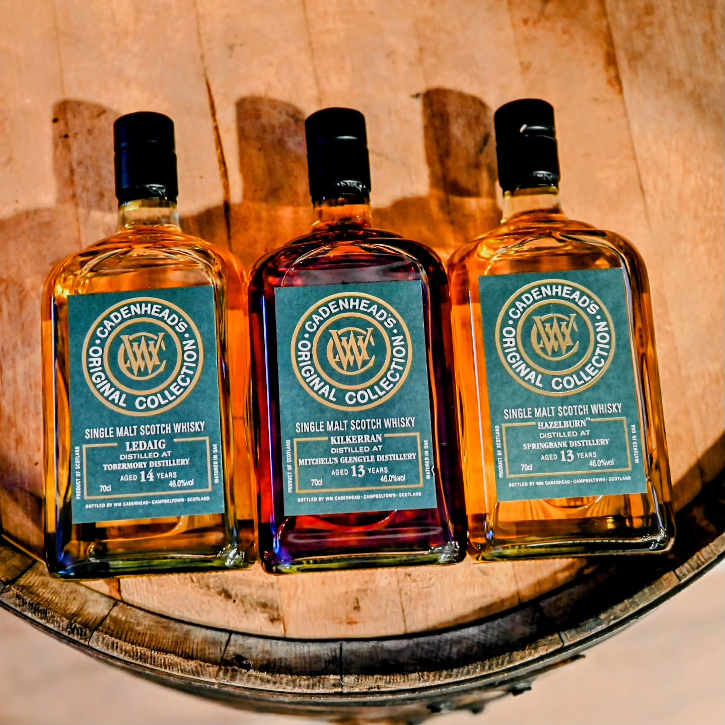 A trio of releases from @wmcadenheads for today. 3 distilleries, 3 distinct flavour profiles.
Starting on the left we have a 14 year old from Ledaig made at the Tobermory distillery.
Middle we have a 13 year Kilkerran made st the Glengyle distillery in Campbelltown.
On the right, we have another 13 year old Campbelltown single malt from the Hazelburn line made at Springbank.
In typical Cadenheads fashion, these were all matured in "oak" which is maybe my only dislike from these 3 bottles.
Bourbon casks for the Ledaig and Hazelburn im pretty sure, and after some deep diving into do believe the Kilkerran to be bourbon and port casks, as the colour would suggest more than just bourbon.
My question to you, is which one of these would you reach for first?
.
.
.
.
.
#whisky #singlemalt #campbelltown #ledaig #springbank