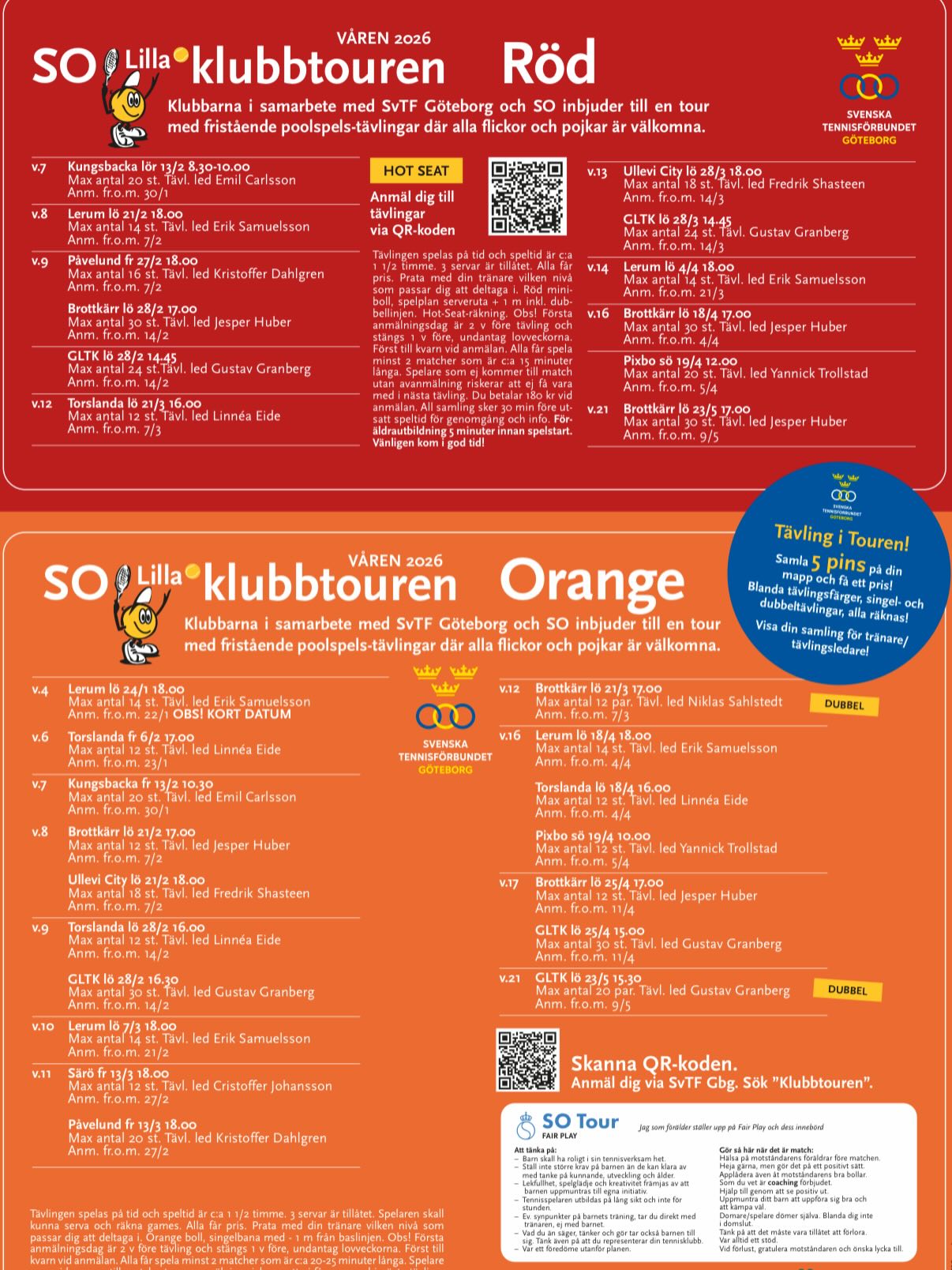 Ut och tävla i lilla klubbtouren! 🤩🎾
https://www.tennis.se/goteborg/goteborgs-verksamhet/tavling-goteborg/