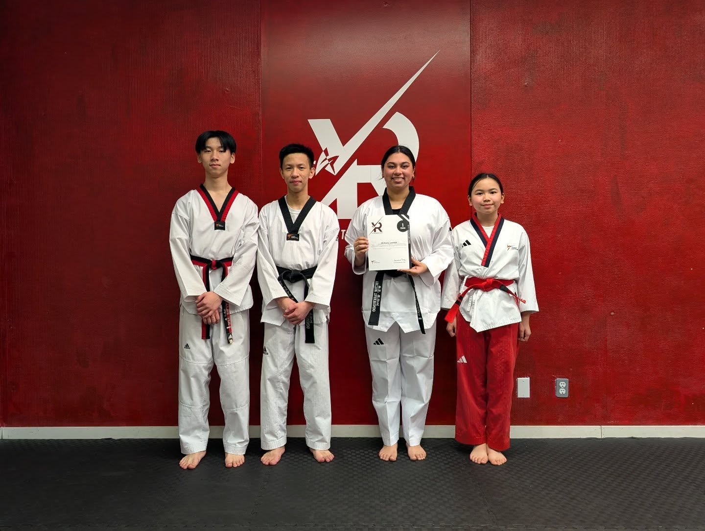 Congratulations to our newest 1st Degree Black belt, Jasmine Nanara
.
.
.
#vectortrainingcentre #uniforms #martialarts #taekwondo #bctaekwondofederation tkdcanada athlete fitness vancouver classes colourbelt blackbelt kick poomsae kyorugi selfdefense promotiontest belttest