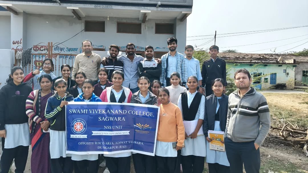 NSS рд╕рдкреНрддрд╛рд╣: рд╢рд┐рдХреНрд╖рд╛ рдХреЗ рд╕рд╛рде рд╕реЗрд╡рд╛ рдХрд╛ рд╕рдВрдХрд▓реНрдк! тЬи
рдЖрдЬ рд╕реНрд╡рд╛рдореА рд╡рд┐рд╡реЗрдХрд╛рдирдВрдж рдХреЙрд▓реЗрдЬ, рд╕рд╛рдЧрд╡рд╛рдбрд╝рд╛ рдХреЗ NSS рдпреВрдирд┐рдЯ рдиреЗ рддрд▓реИрдпрд╛ рдмрд╕реНрддреА рдореЗрдВ рдШрд░-рдШрд░ рдЬрд╛рдХрд░ рд╕рд░рдХрд╛рд░реА рдпреЛрдЬрдирд╛рдУрдВ рдХреА рдЬрд╝рдореАрдиреА рд╣рдХреАрдХрдд рдЬрд╛рдиреАред ЁЯПШя╕П
тЬЕ рд╕реНрд╡рдЪреНрдЫрддрд╛, рд╢рд┐рдХреНрд╖рд╛ рдФрд░ рд╕реНрд╡рд╛рд╕реНрдереНрдп рдкрд░ рд╣реБрдЖ рд╕реАрдзрд╛ рд╕рдВрд╡рд╛рджред
тЬЕ рд╕рд╛рдорд╛рдЬрд┐рдХ рдЪреЗрддрдирд╛ рд╡рд┐рдХрд╕рд┐рдд рдХрд░рдиреЗ рдХреА рдПрдХ рдкрд╣рд▓ред
тЬЕ рдкрд╛рддреНрд░ рд╡реНрдпрдХреНрддрд┐рдпреЛрдВ рддрдХ рд▓рд╛рдн рдкрд╣реБрдБрдЪрд╛рдиреЗ рдХрд╛ рдкреНрд░рдпрд╛рд╕ред