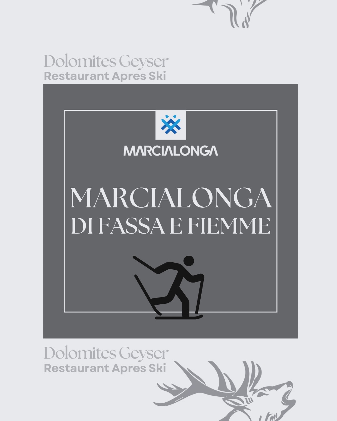La Marcialonga torna a far vibrare le nostre valli.
53ÂŞ edizione, 70 km di fatica,
testa bassa e cuore avanti. đŞđť
Un grande in bocca al lupo a tutti i partecipanti,
a chi parte, a chi resiste,
a chi molla ma ci crede fino in fondo,
a chi taglia il traguardo con le gambe stanche e il cuore pieno.
Poi è vero: al Geyser abbiamo i nostri idoli:
Un grande in culo alla balena al nostro vichingo, Menu de Jeff đŞđť @menu84
e un enorme in bocca al lupo (anche se sappiamo che se lo mangerĂ đş) al mitico Black. @paolo.moline78
Forza ragaaa đĽ
#dolomitesgeyser #marcialonga #valdifassa #valdifiemme