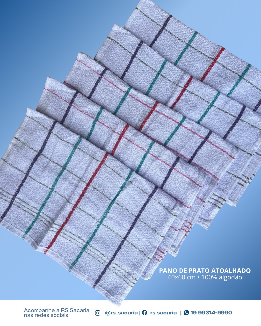 Qualidade que faz diferença no seu negócio!
Pano de prato atoalhado, resistente, macio e com excelente absorção.
💰 Atacado a partir de R$ 3,00
📲 Fale com a RS Sacaria e garanta o seu pedido.
#atacado #panodeprato #revenda