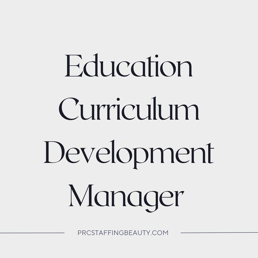 Our beauty client, a heritage skincare brand, is looking for their next superstar to join their growing Education team. If you’re interested in learning more about this exciting Education Curriculum Development Manager role, reach out to our recruiters at the link in our bio. 🧖🏼♀️💌
#beauty #skincare #jobs #beautyindustry #hiring