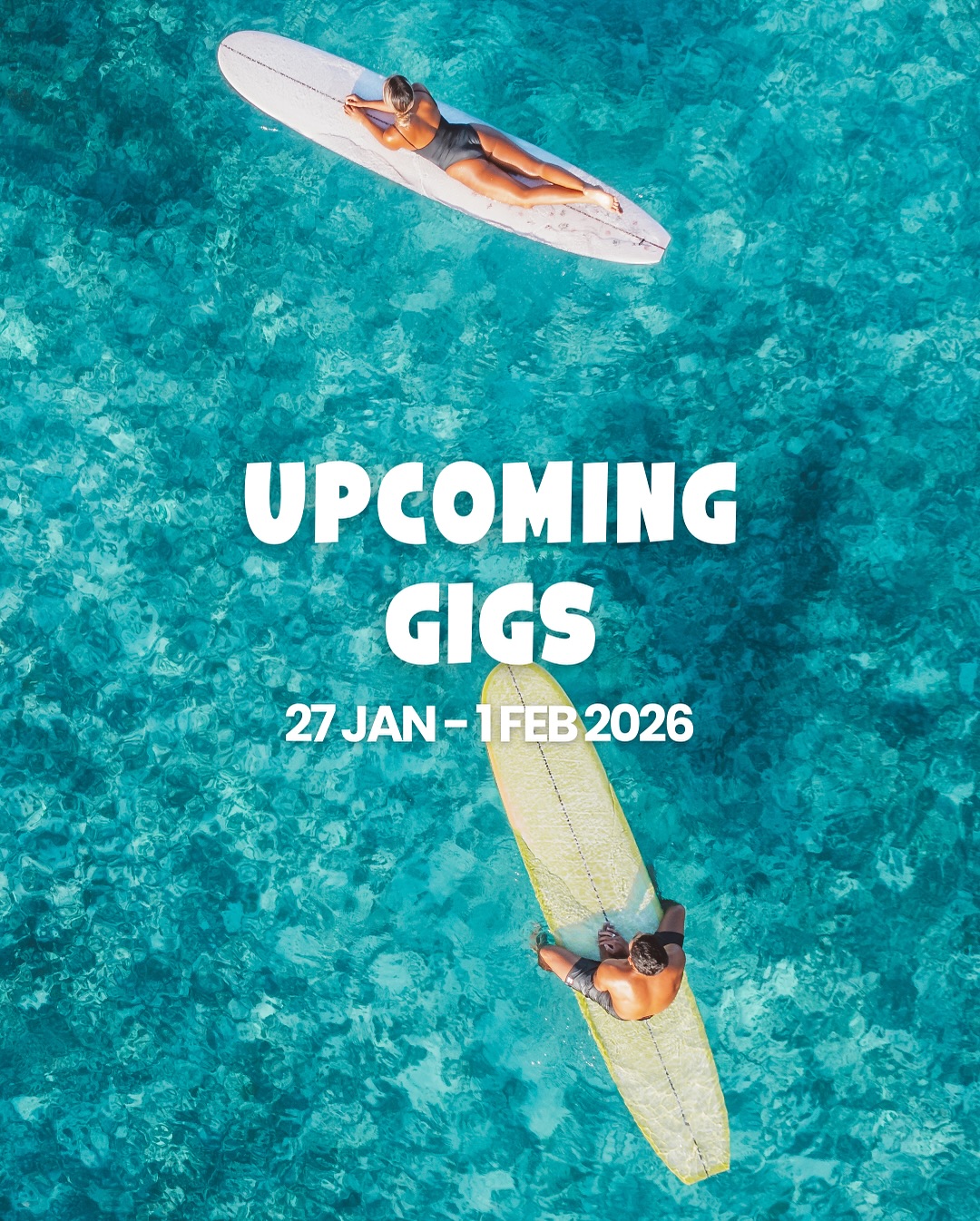 Another week of good sounds, cold drinks and easy summer evenings at Surf Cafe ๐
From live music to Open Mic and a DJ session to wrap up the weekend, there