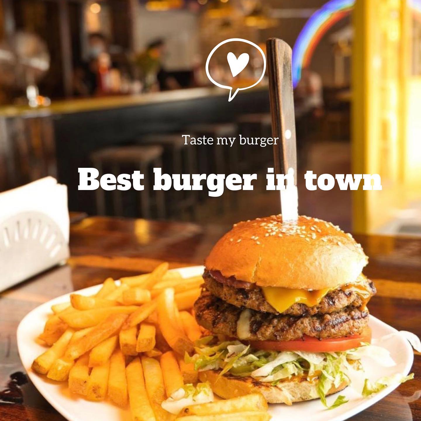 Tag your #tastemyburger bestie in the comments 💕 🍔👩❤️👨👩❤️👩👨❤️👨👩❤️💋👨👩❤️💋👩👨❤️💋👨 # love #friendship #hamburger #halal