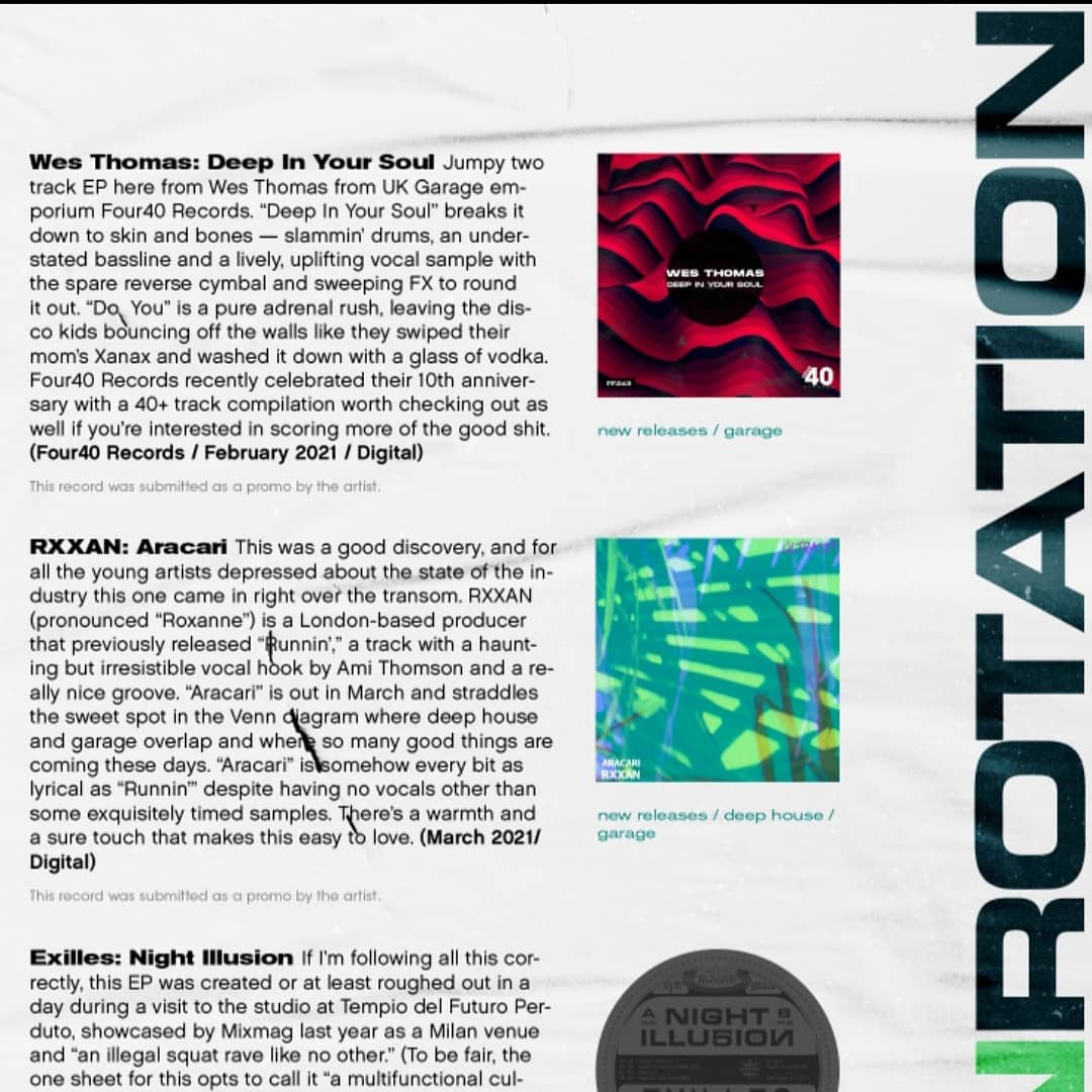 Thanks for the review @5.magazine
@four40recordsuk
#housemusic #ukgarage #5magazine